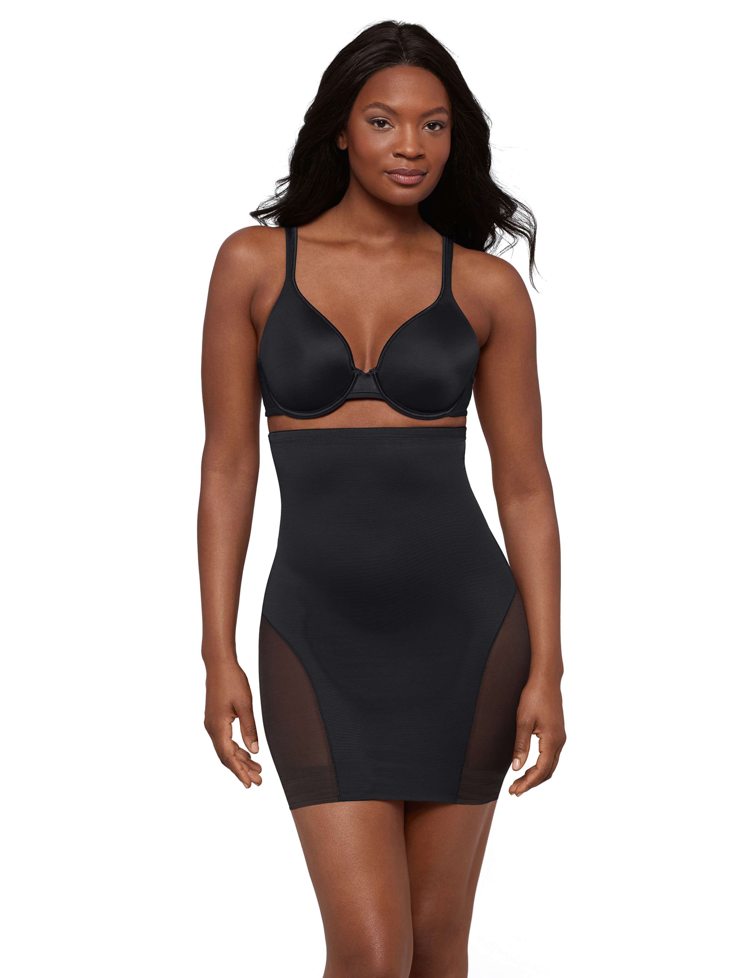 Extra Firm Control High-Waisted Sheer Panelled Shaping Slip 1 of 4