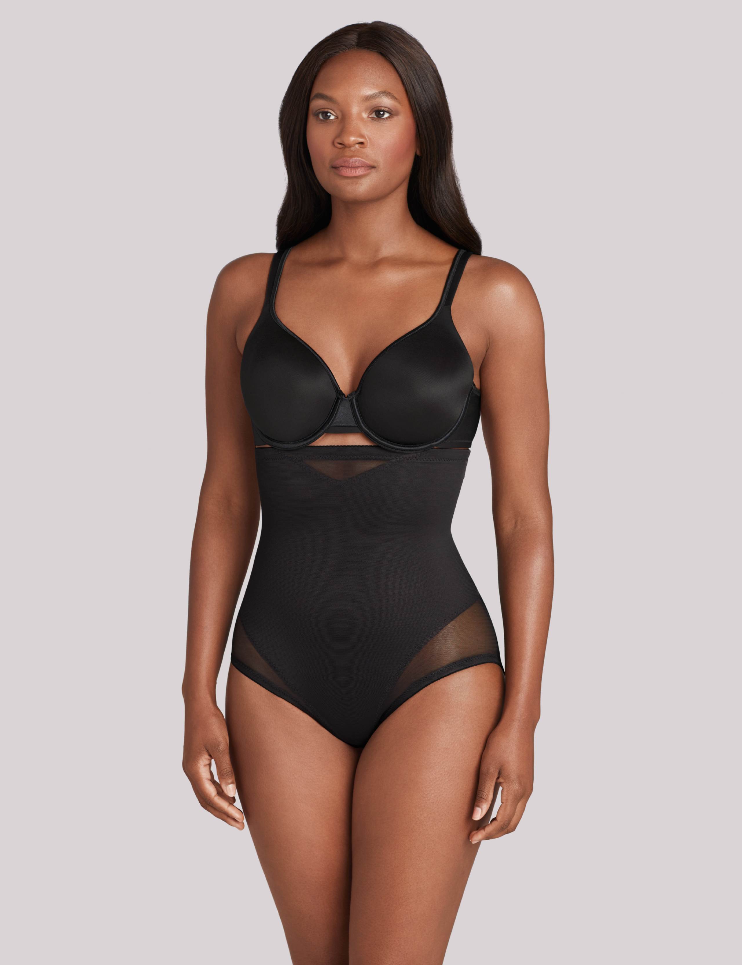 Sexy Sheer Firm Control Sheer High-Waisted Shaping Knickers 1 of 4