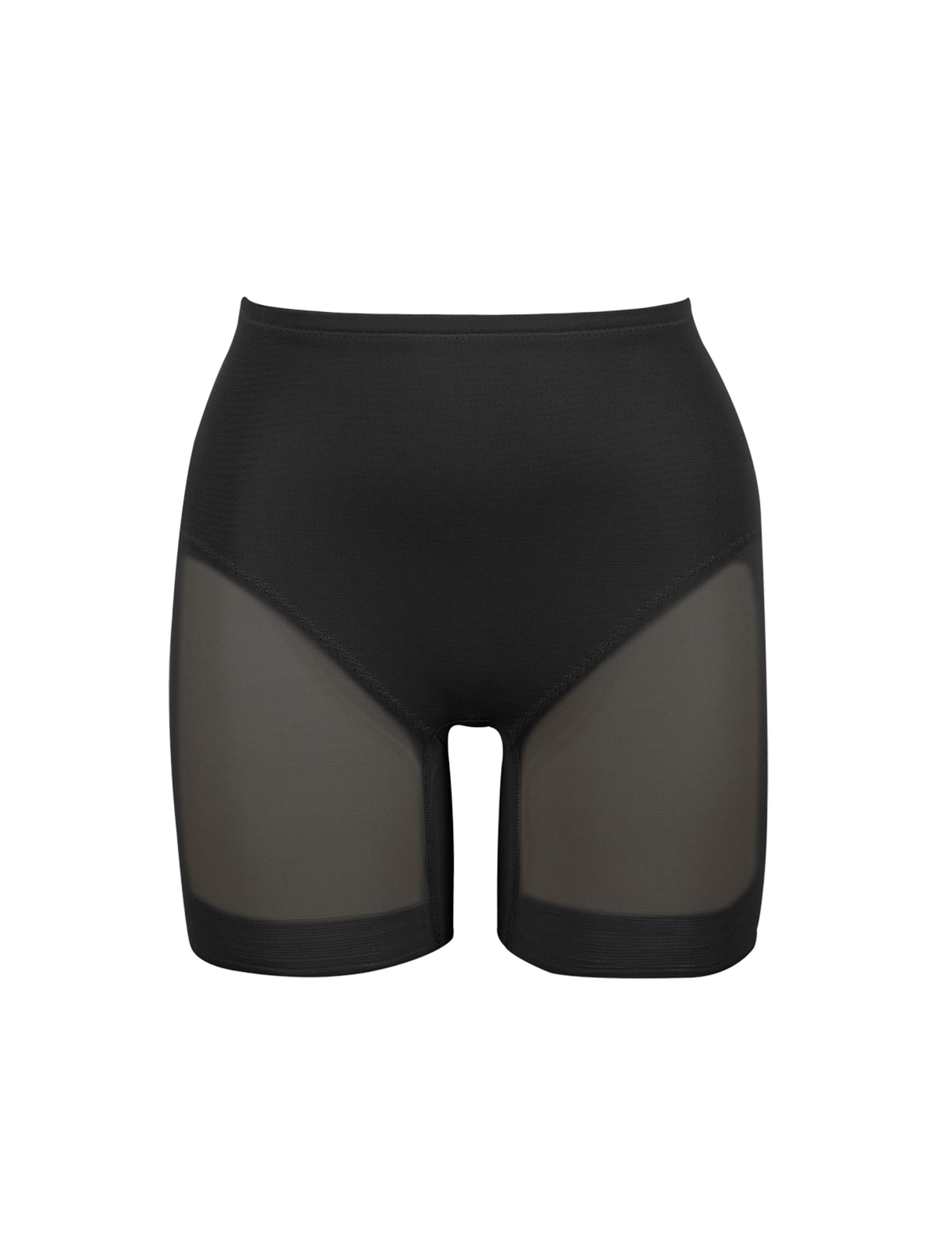 Sexy Sheer Firm Control Shaping Sheer Panelled Shorts 2 of 4