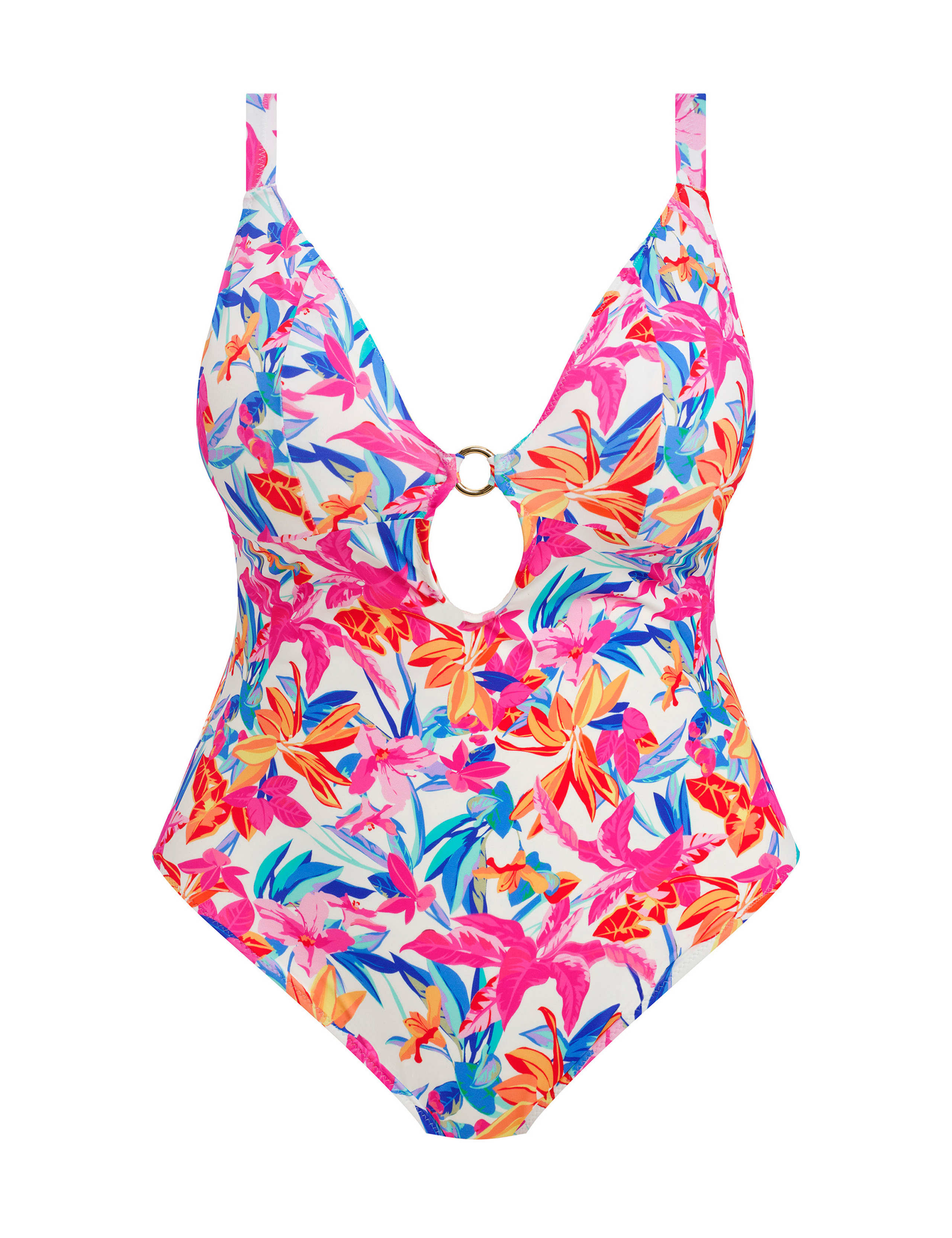 Floral Plunge Swimsuit 2 of 2