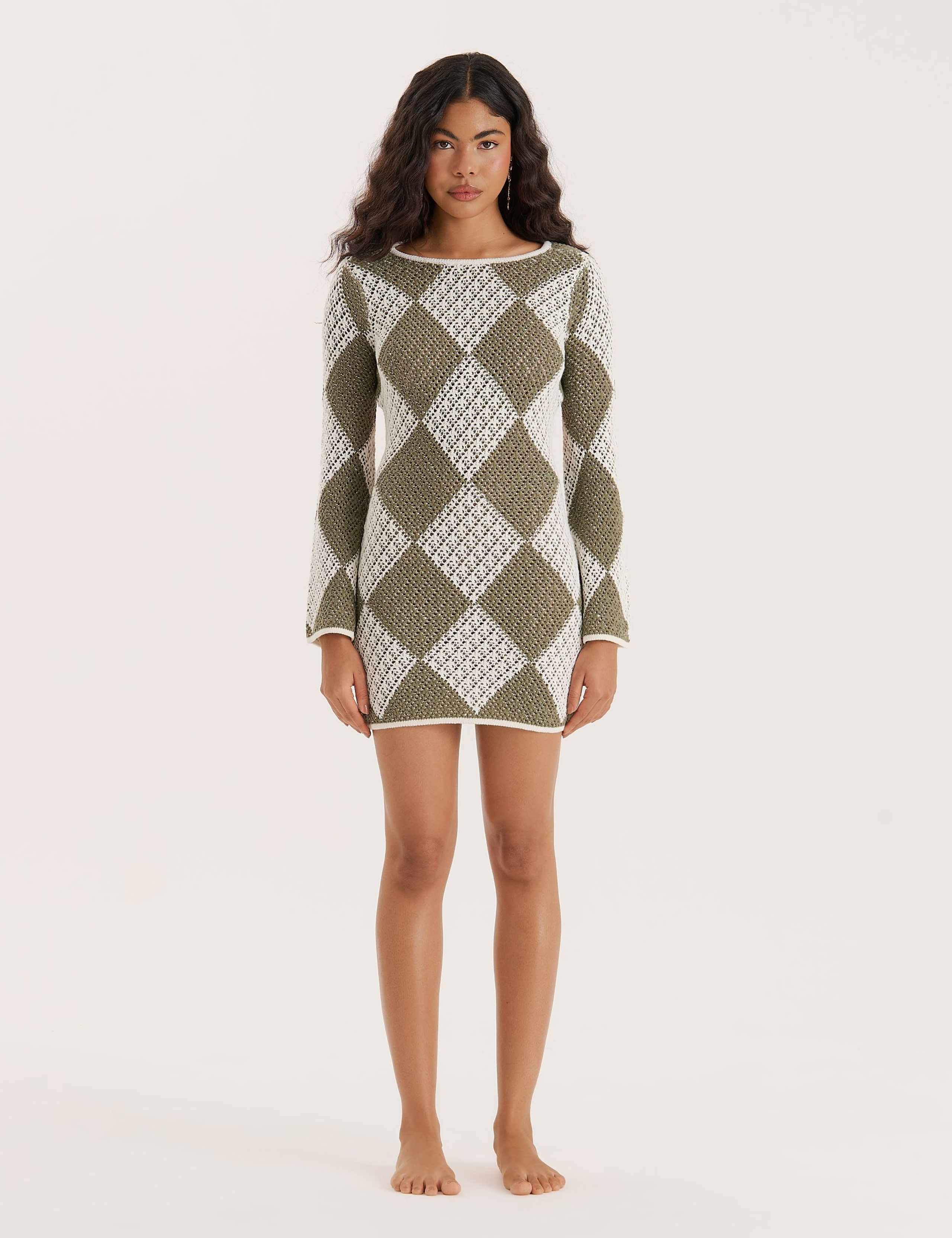 Florina Crochet Open Back Dress 1 of 4