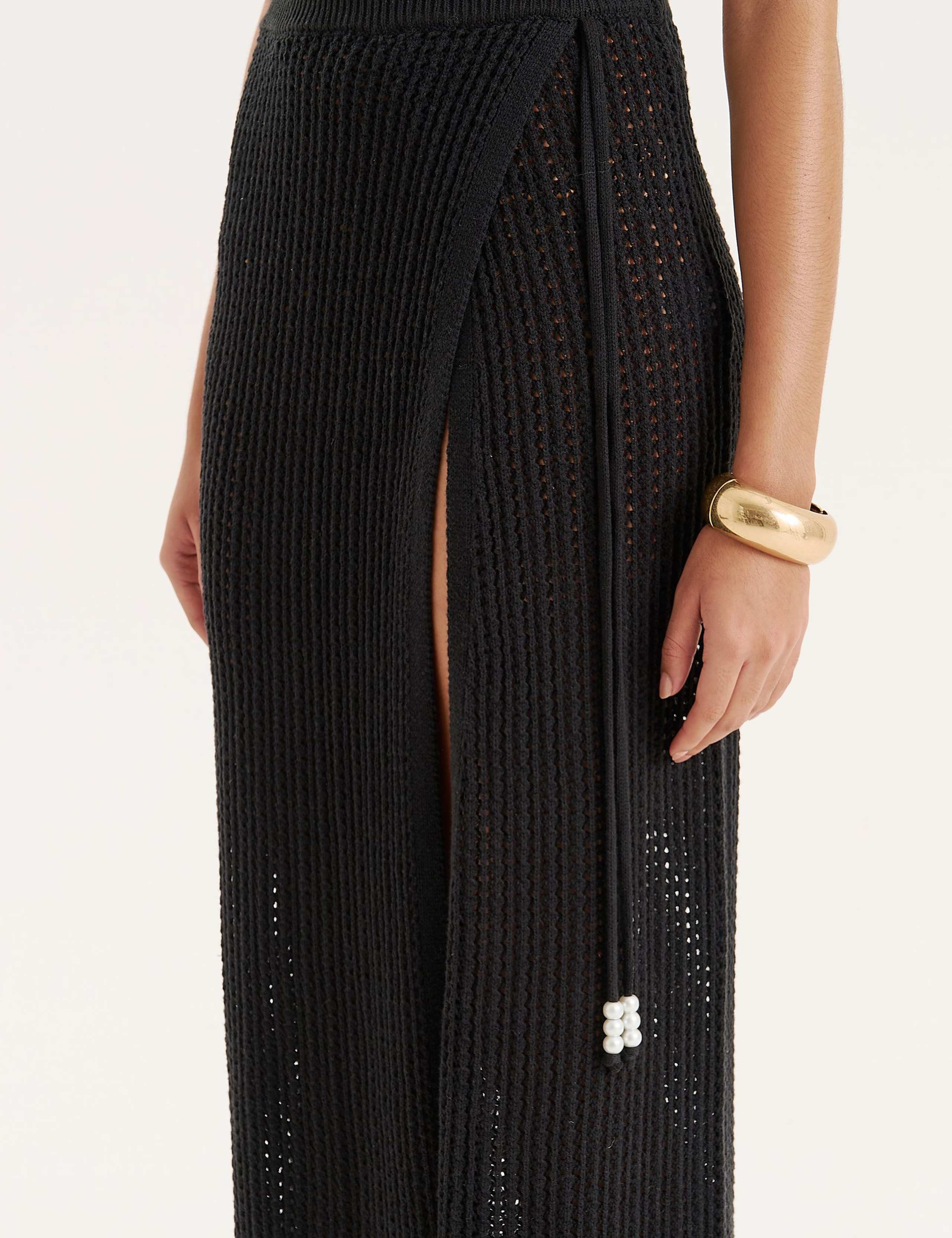 Cotton Rich Knitted Wrap Beach Skirt 3 of 5