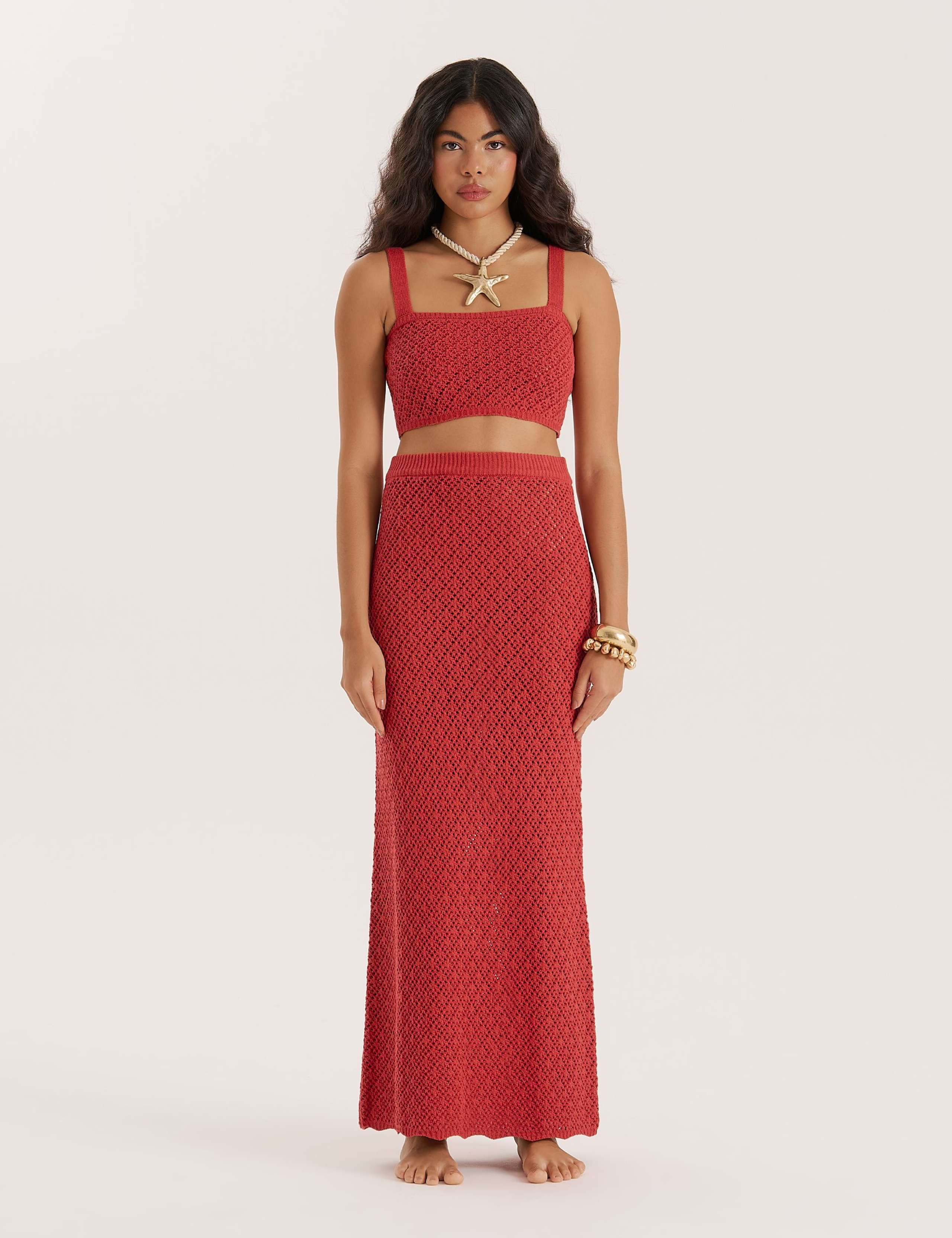 Sierra Crochet Crop Beach Top 2 of 5