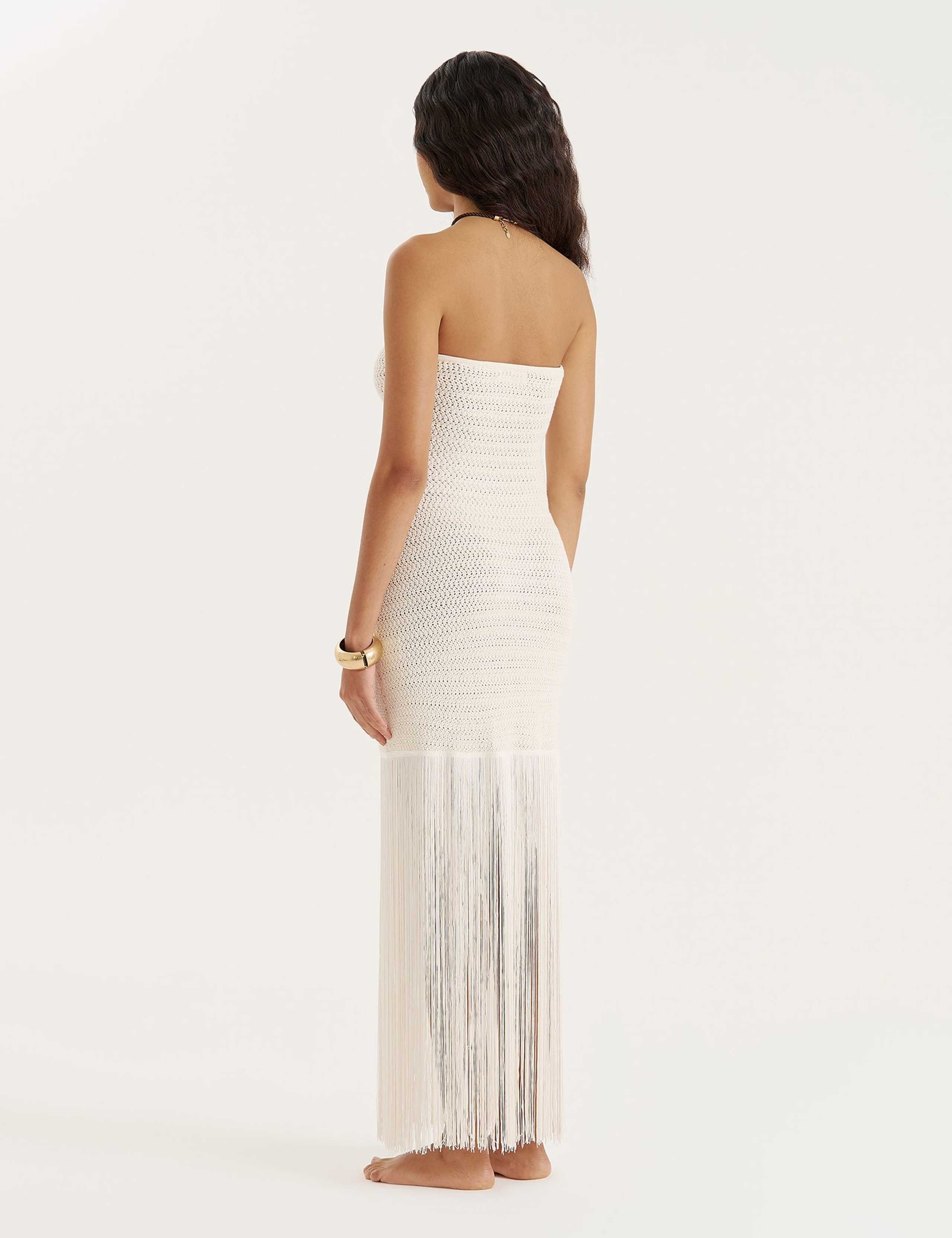 Cotton Rich Knitted Bandeau Beach Dress 3 of 5