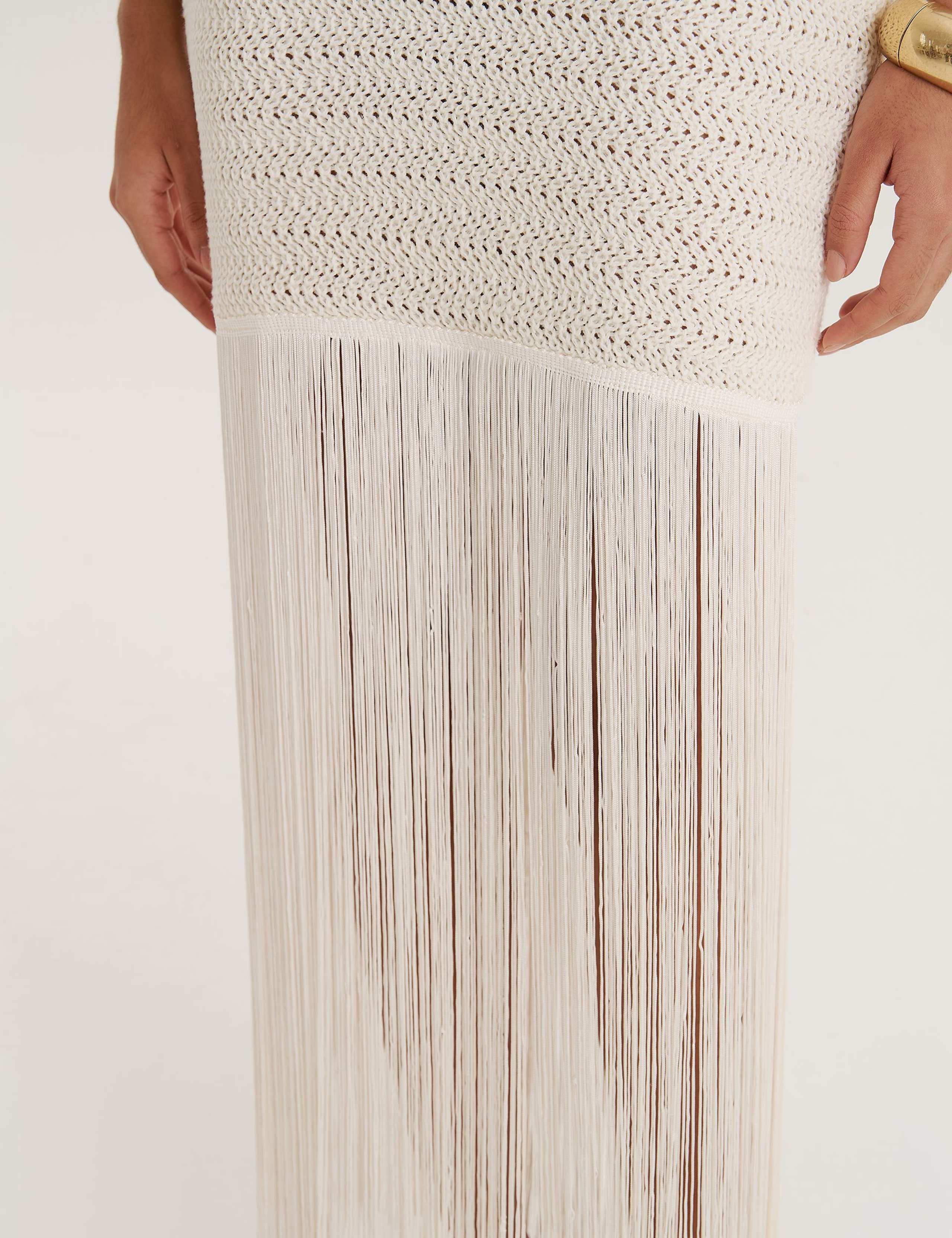 Cotton Rich Knitted Bandeau Beach Dress 5 of 5
