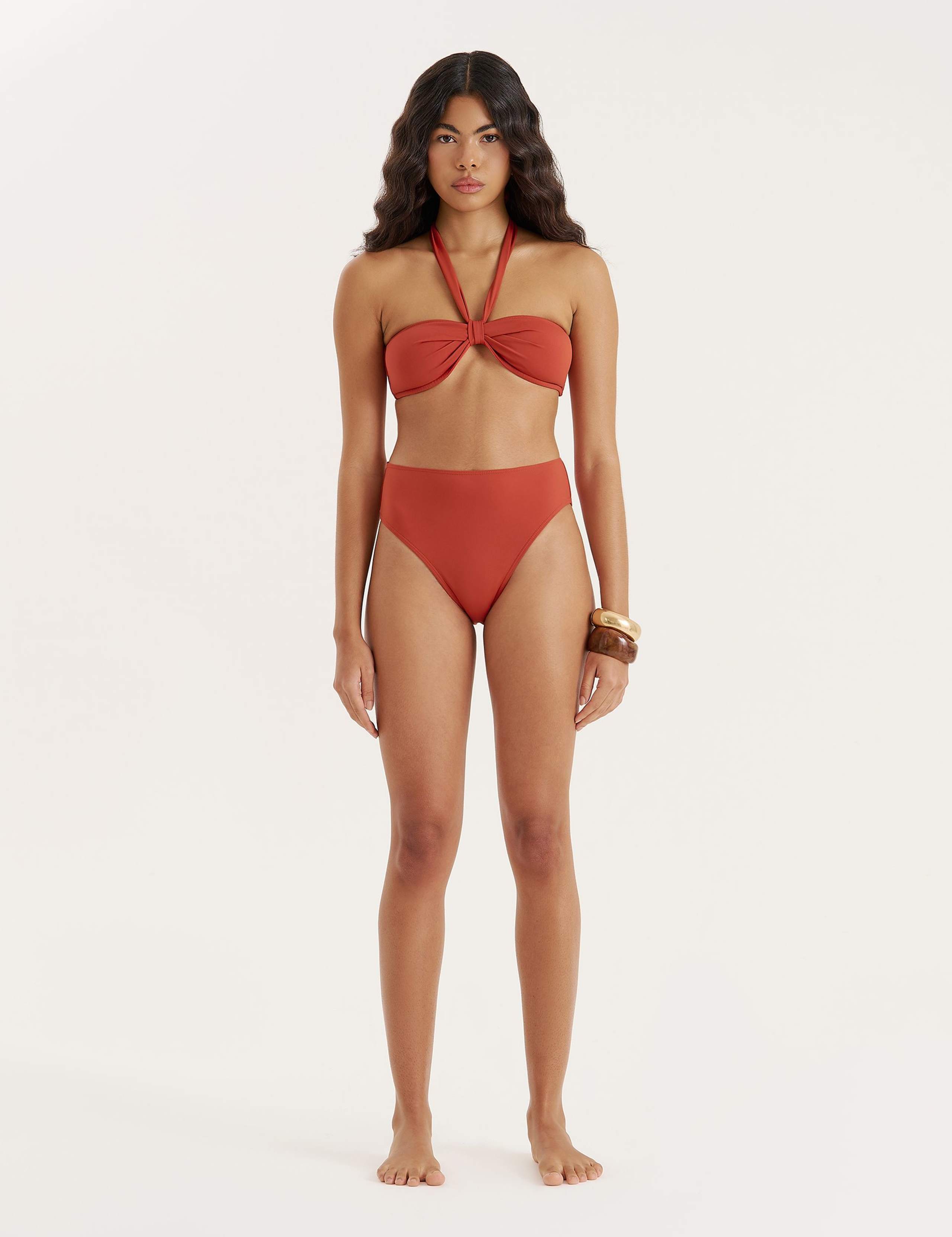 Knot Front Halterneck Bikini Top 3 of 5