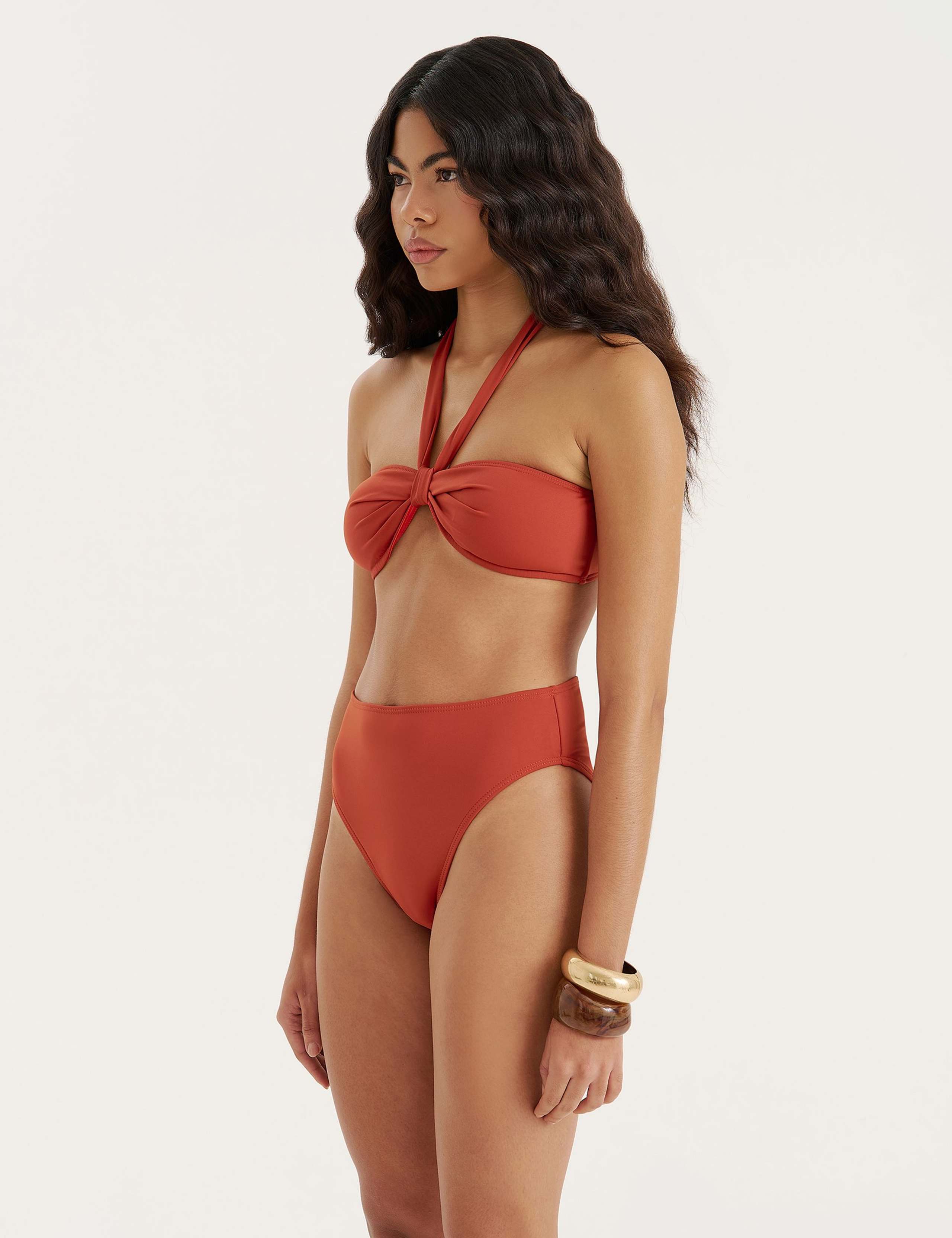Knot Front Halterneck Bikini Top 5 of 5
