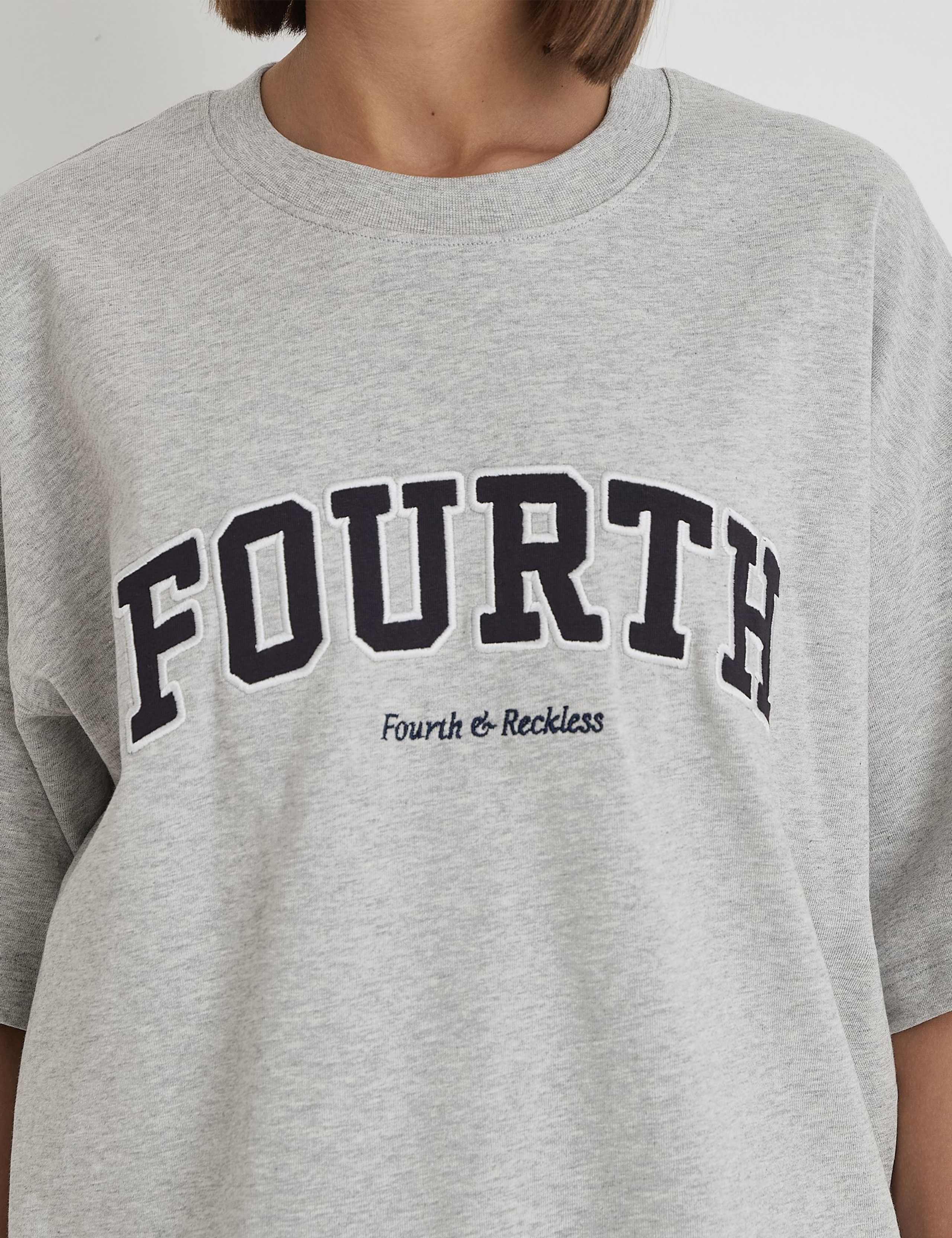 Pure Cotton Applique Oversized T-Shirt 4 of 4