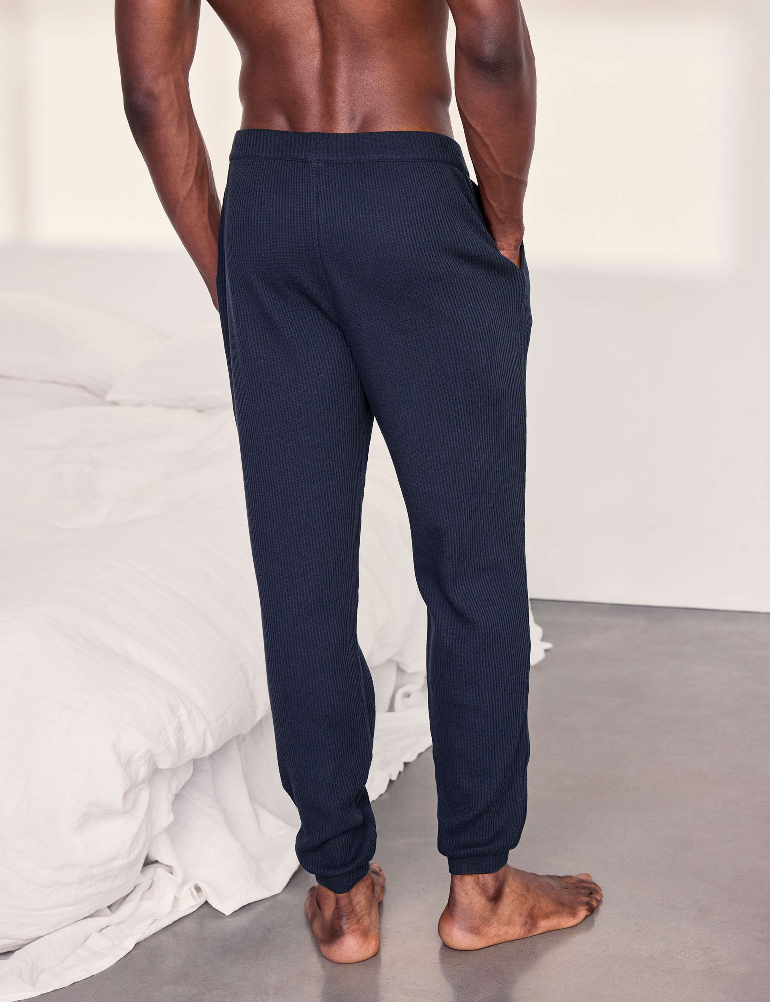 Cotton Rich Waffle Cuffed Pyjama Bottoms 3 of 4