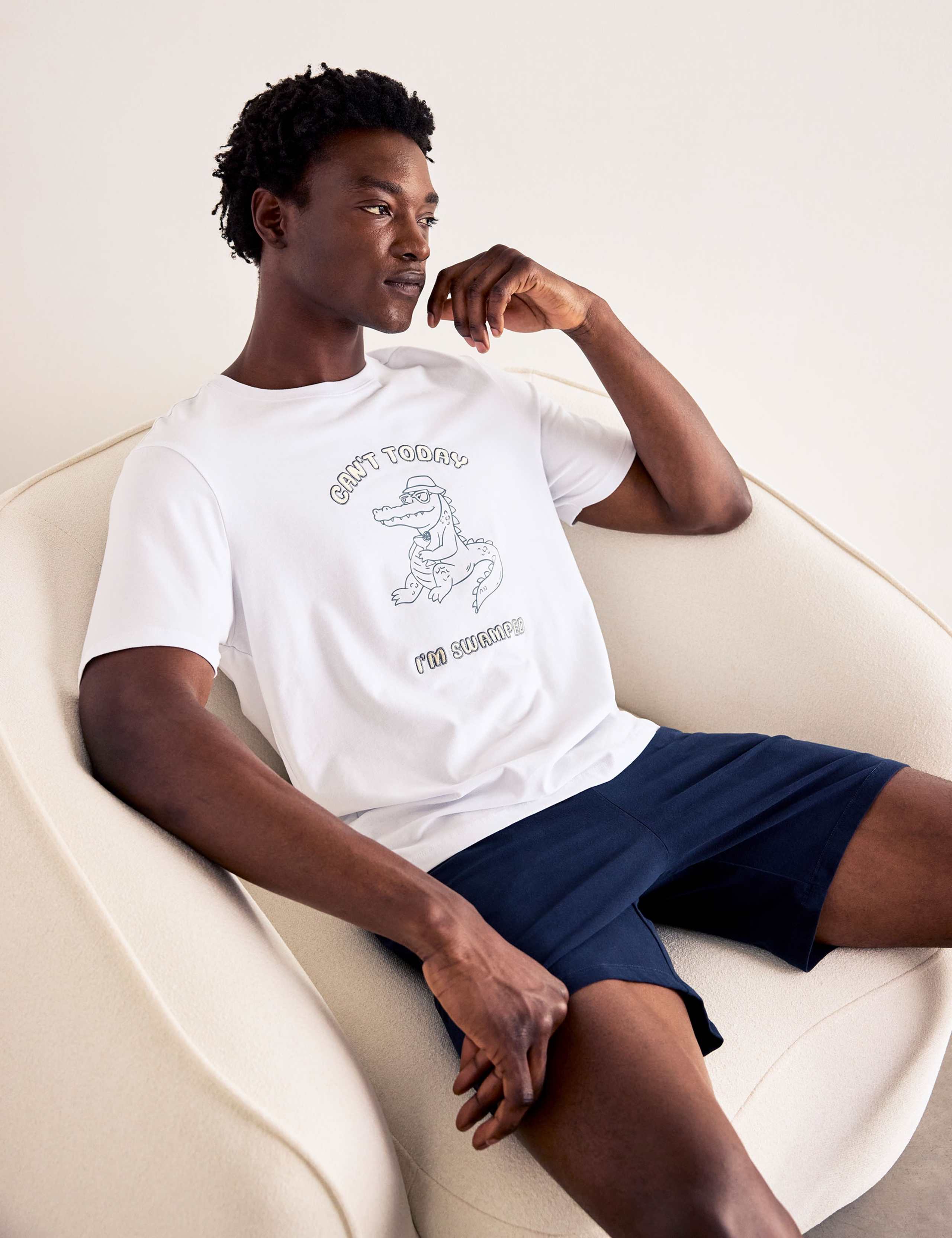 Cotton Rich Crocodile Graphic Pyjama Set 3 of 5