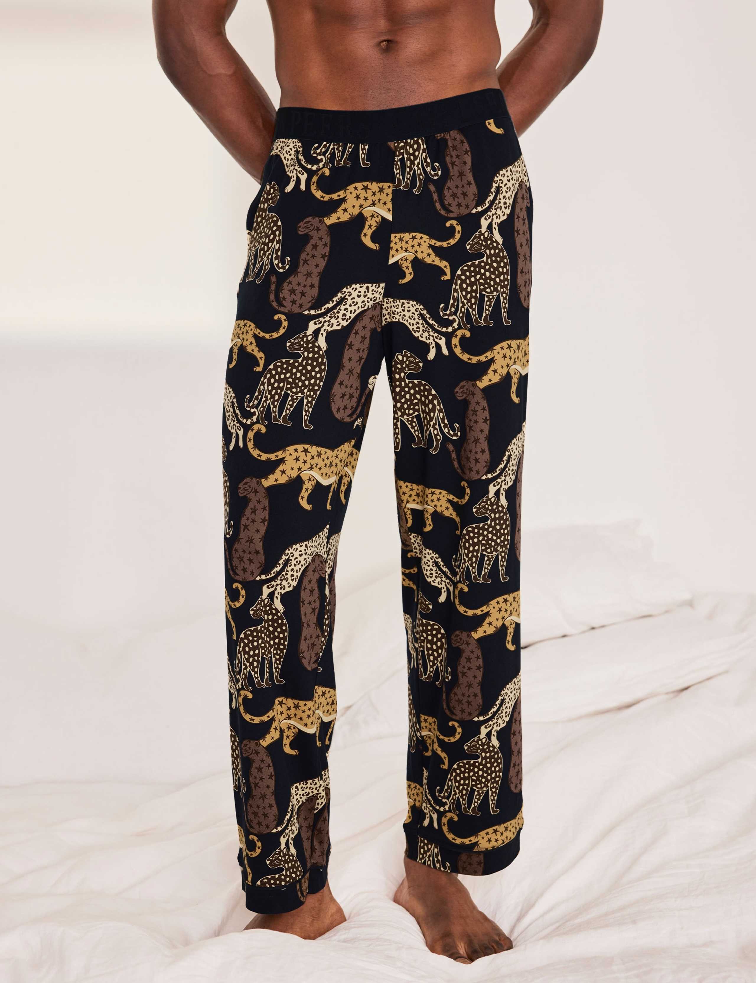 Jersey Leopard Print Pyjama Bottoms 4 of 5