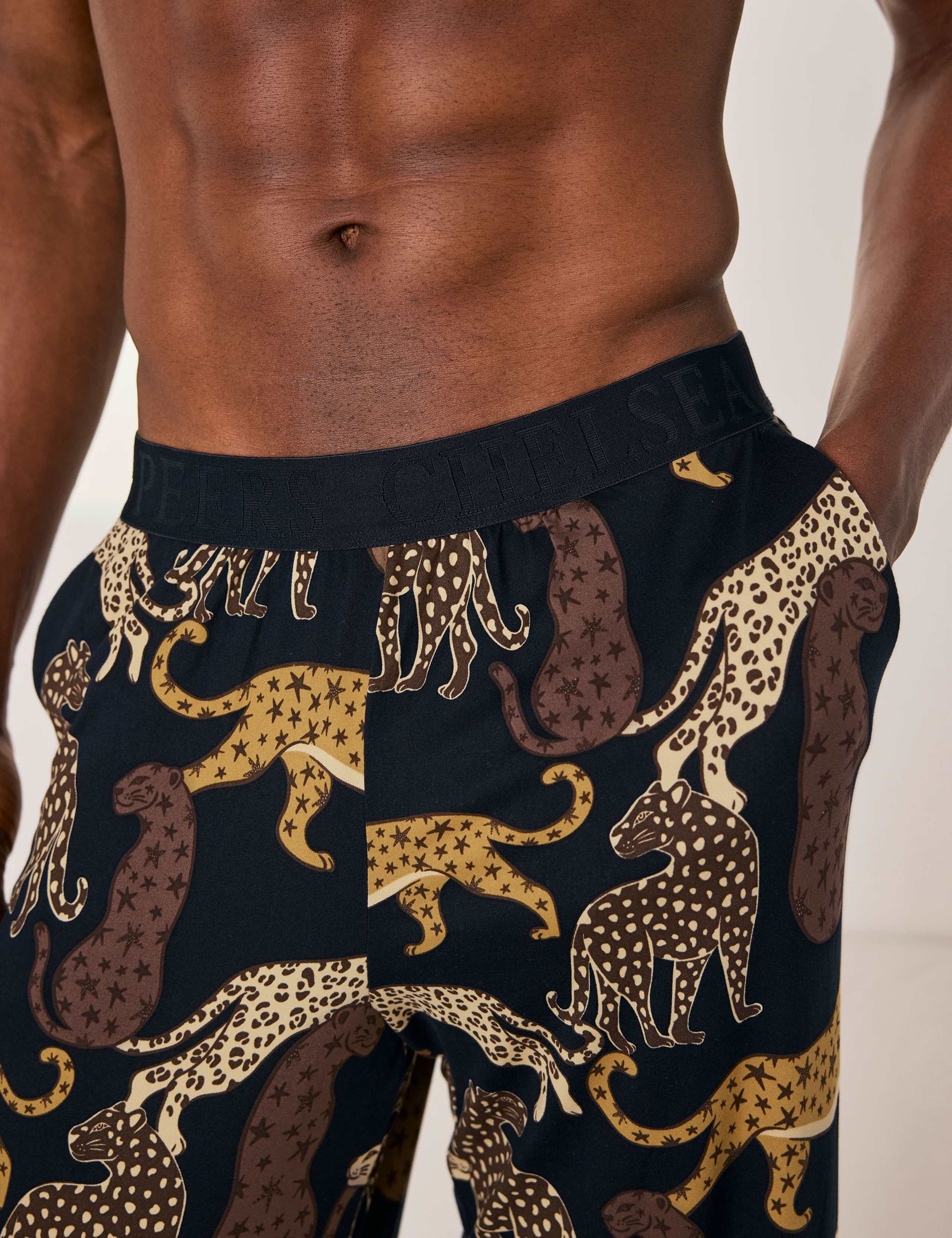 Jersey Leopard Print Pyjama Bottoms 5 of 5