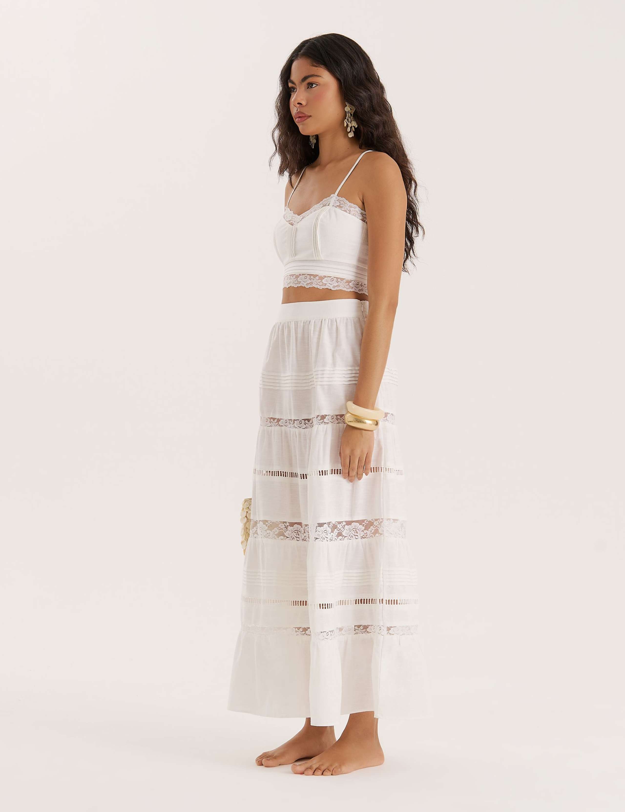 Lace Detail Crop Cami Top 3 of 5