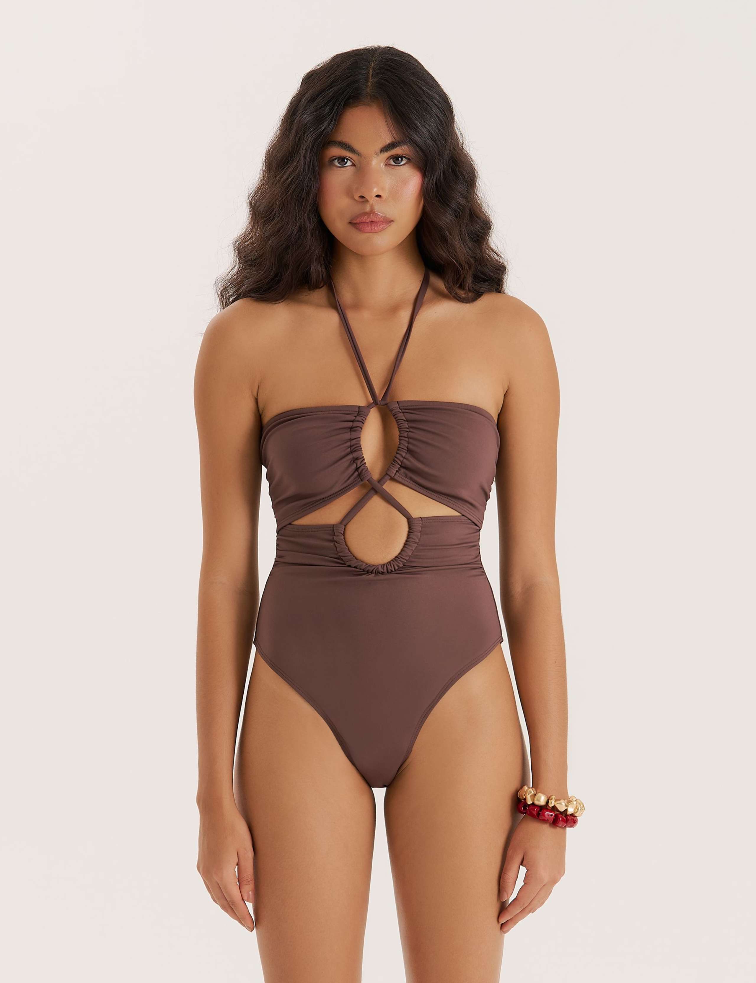 Cut Out Halterneck Swimsuit 4 of 5