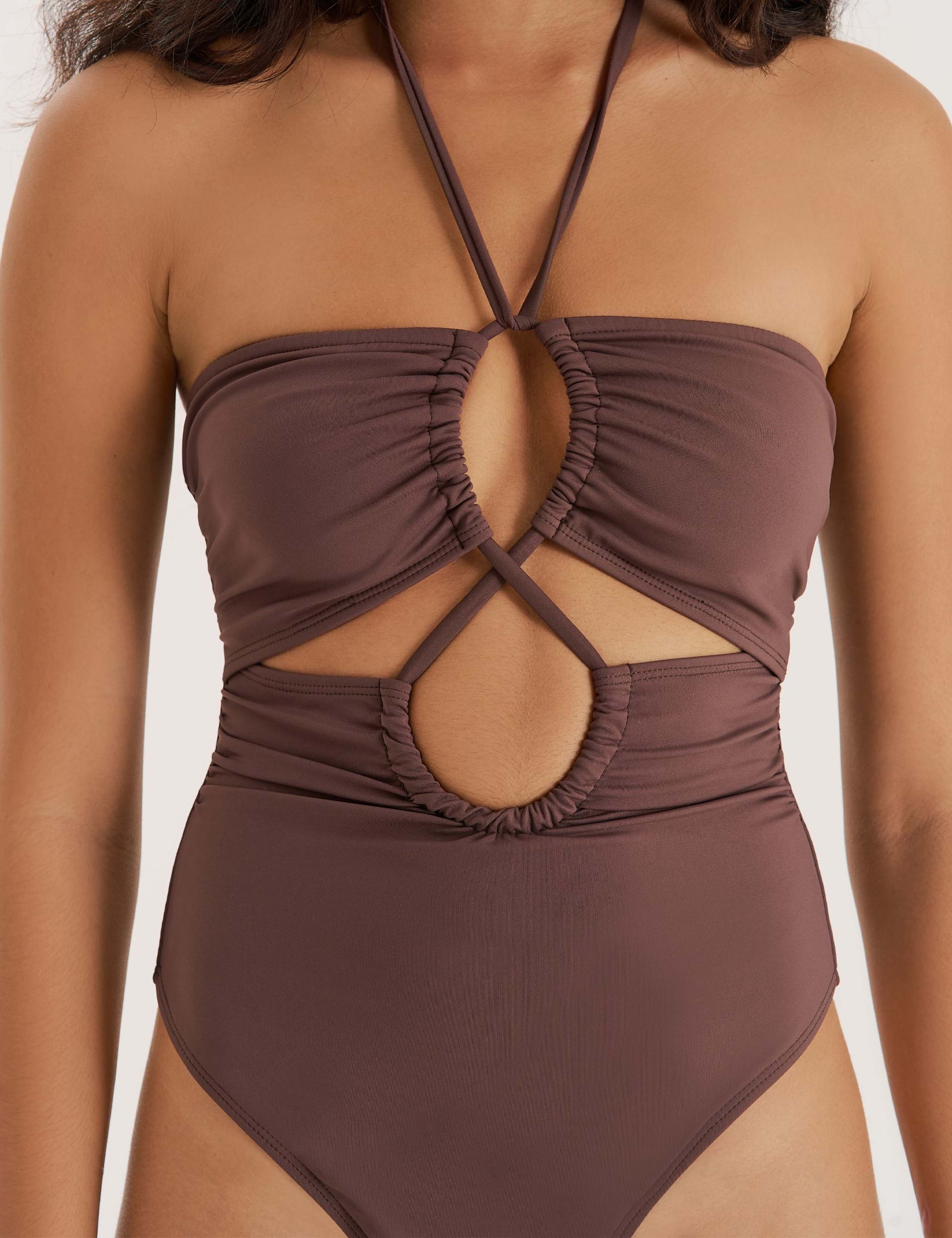 Cut Out Halterneck Swimsuit 5 of 5