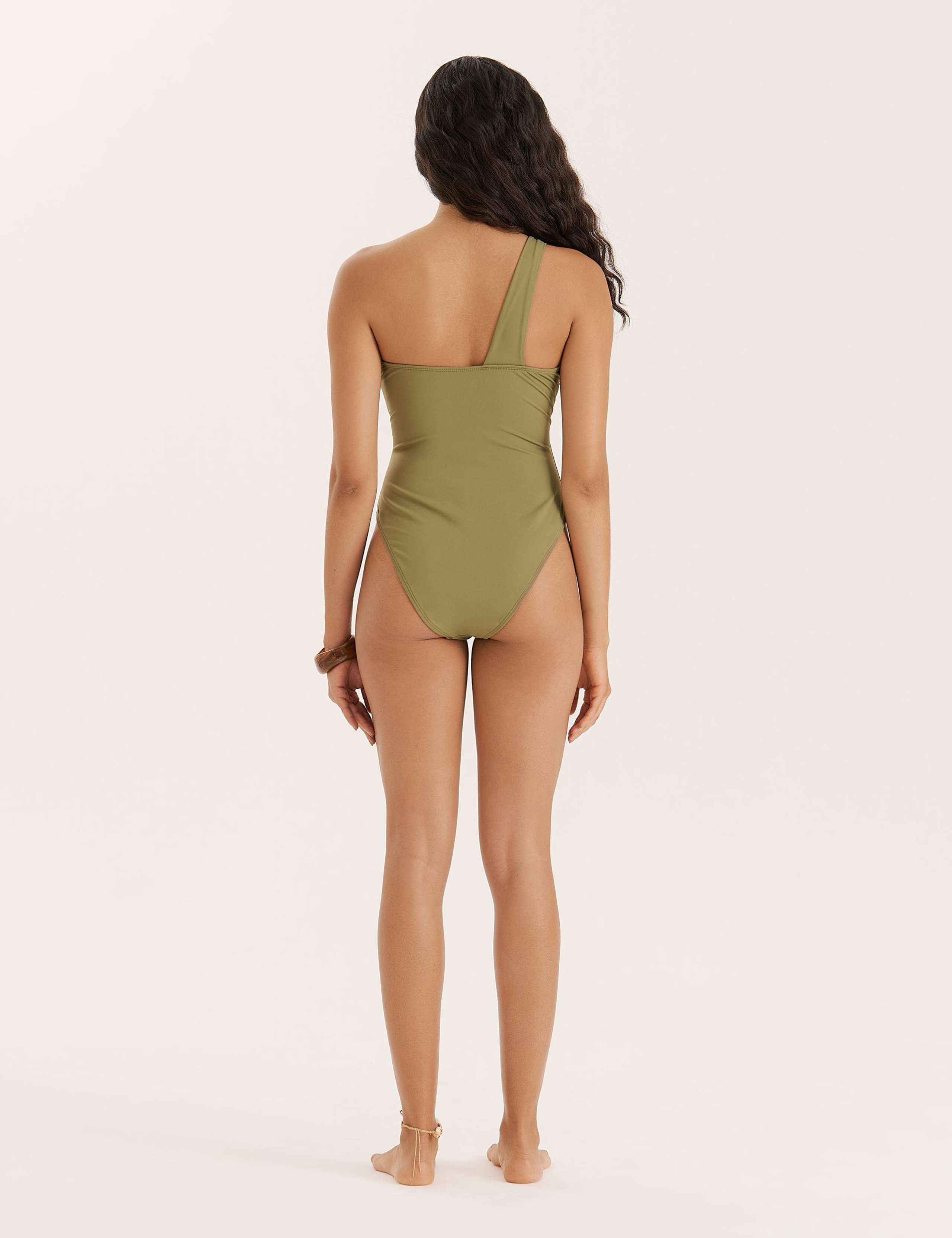 Cut Out One Shoulder Swimsuit 2 of 5