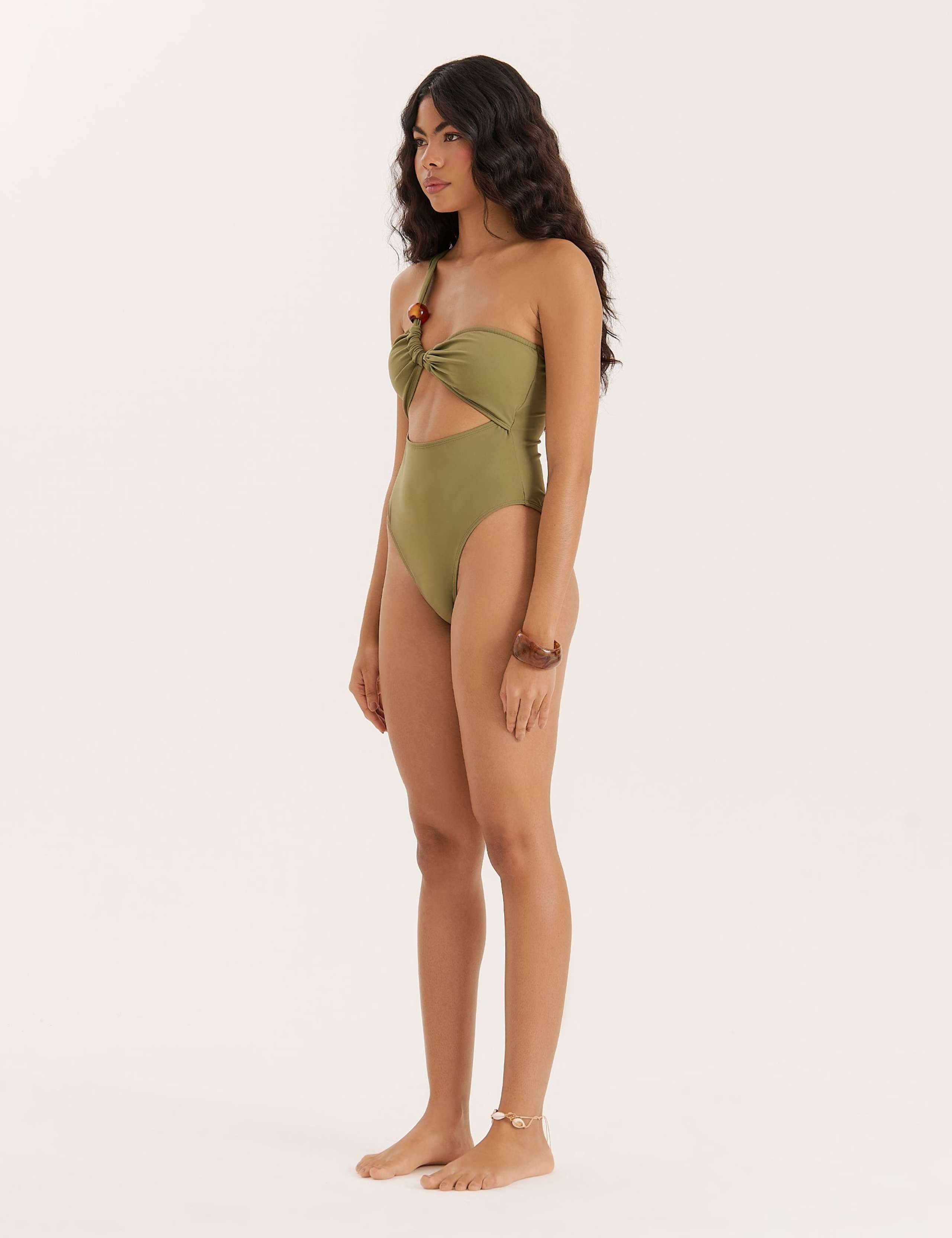 Cut Out One Shoulder Swimsuit 3 of 5