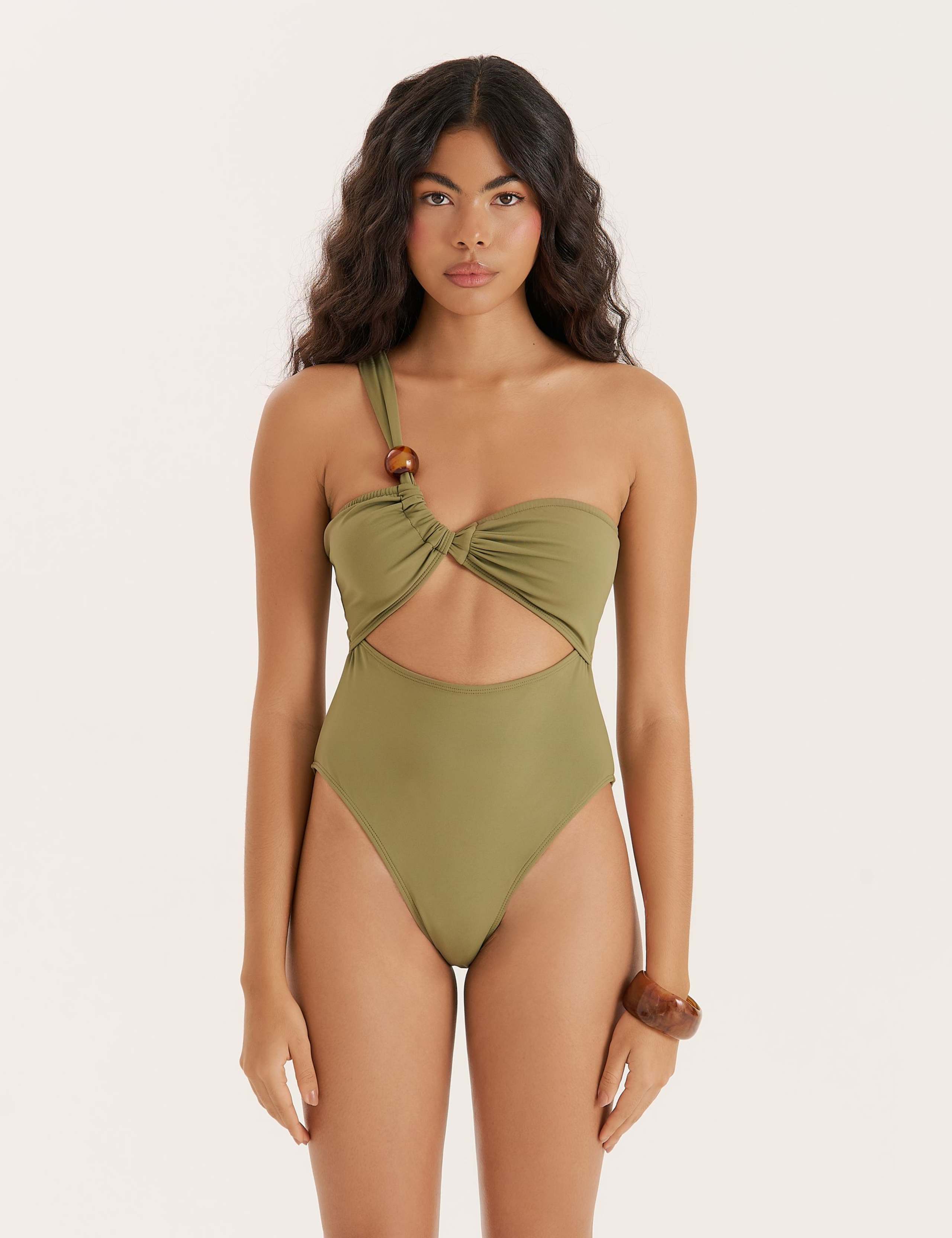 Cut Out One Shoulder Swimsuit 4 of 5