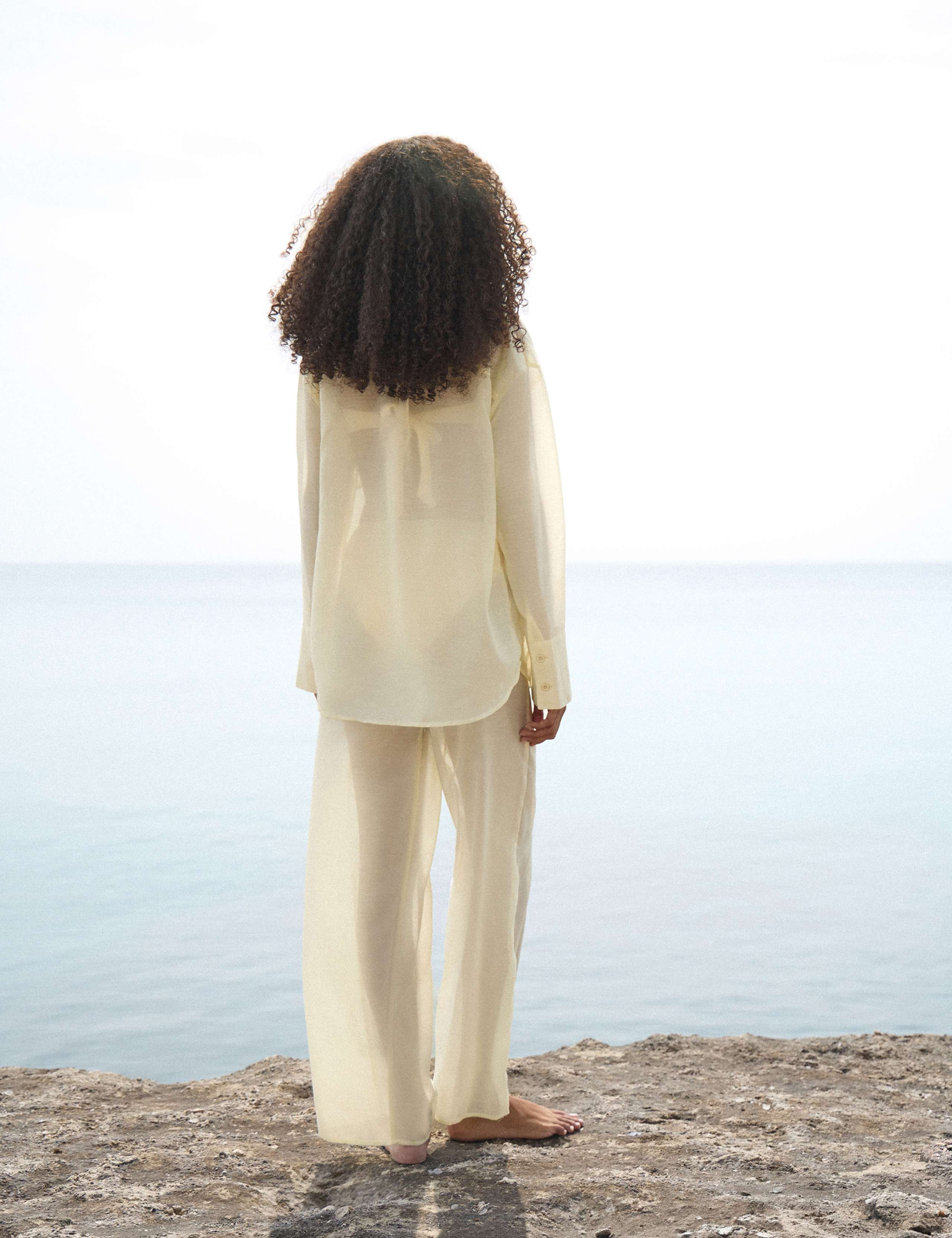 Elasticated Waist Wide Leg Beach Trousers 12 of 12