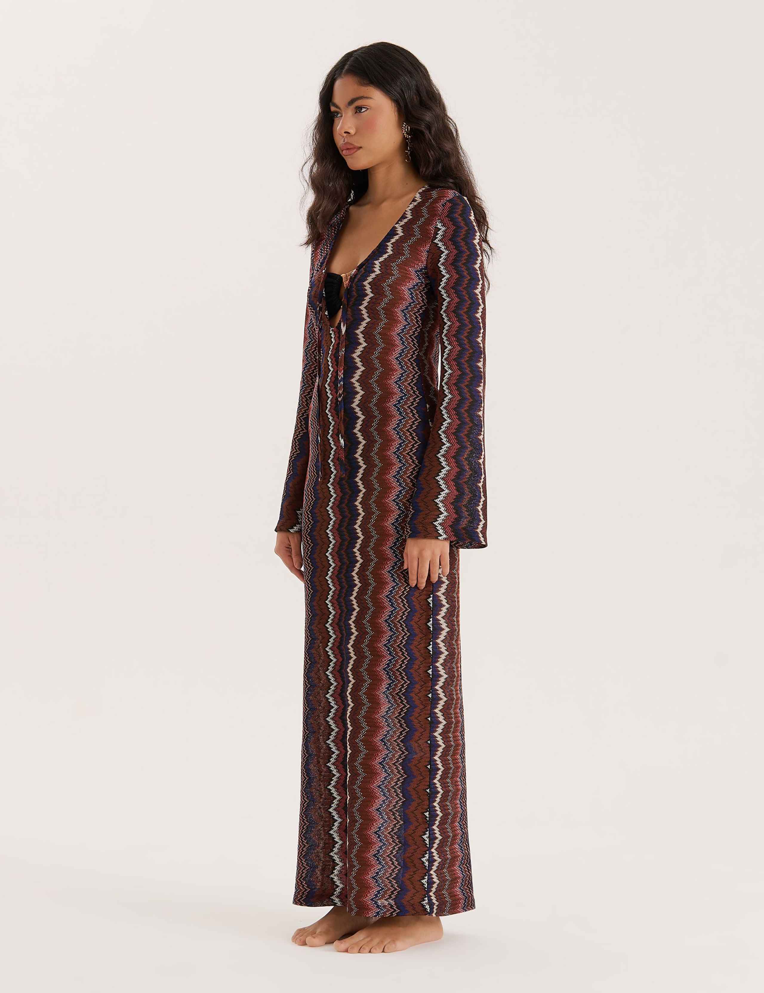 Knitted Maxi Beach Dress 3 of 5