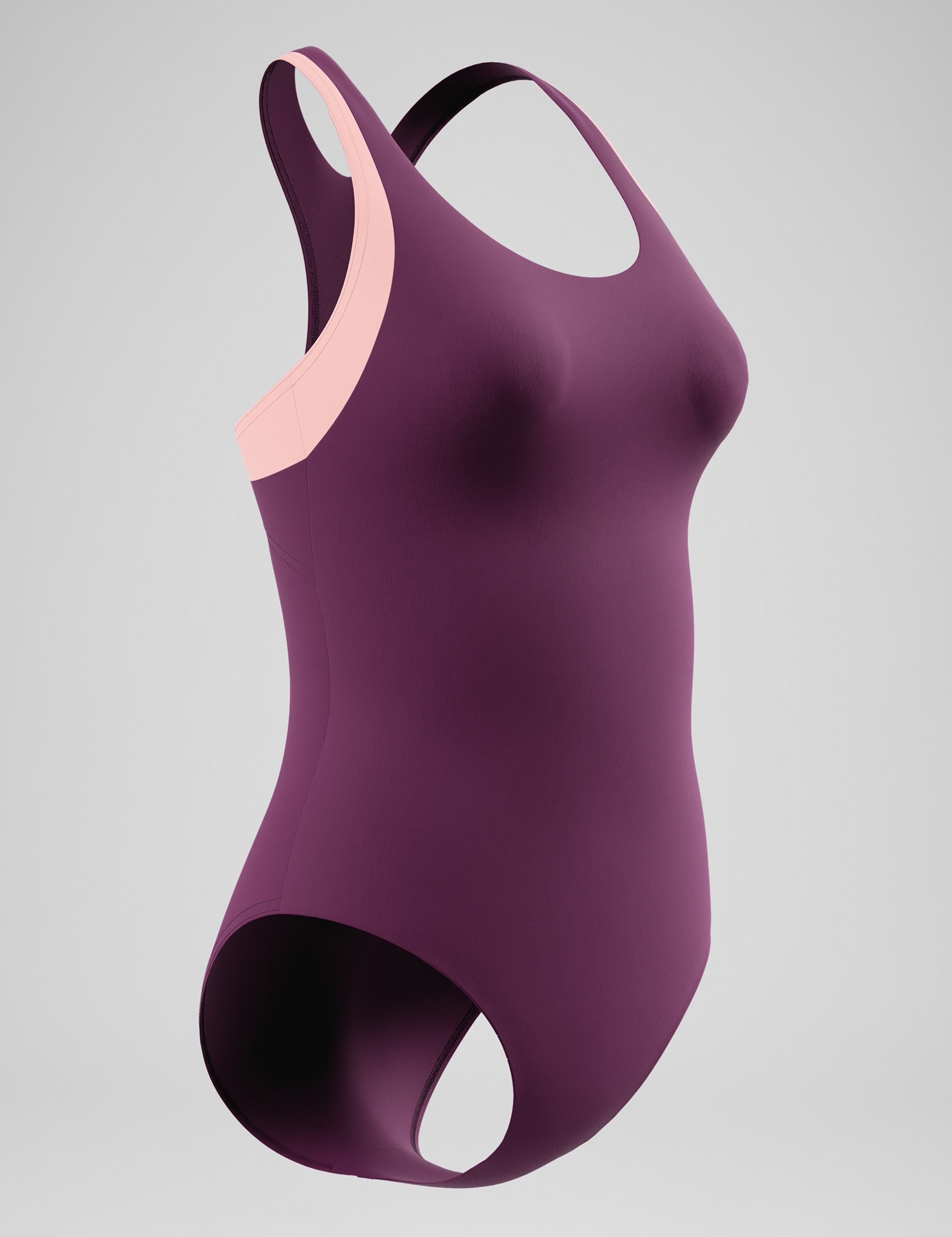 Colourblock Scoop Neck Racerback Swimsuit 2 of 5