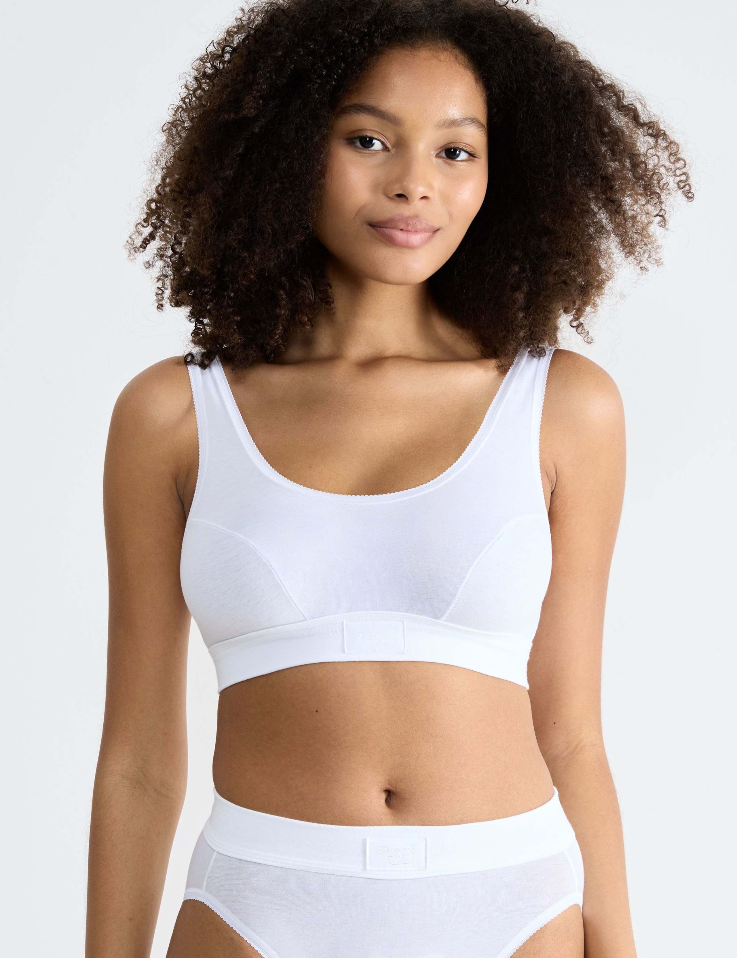 Double Comfort Cotton Rich Crop Top 1 of 7