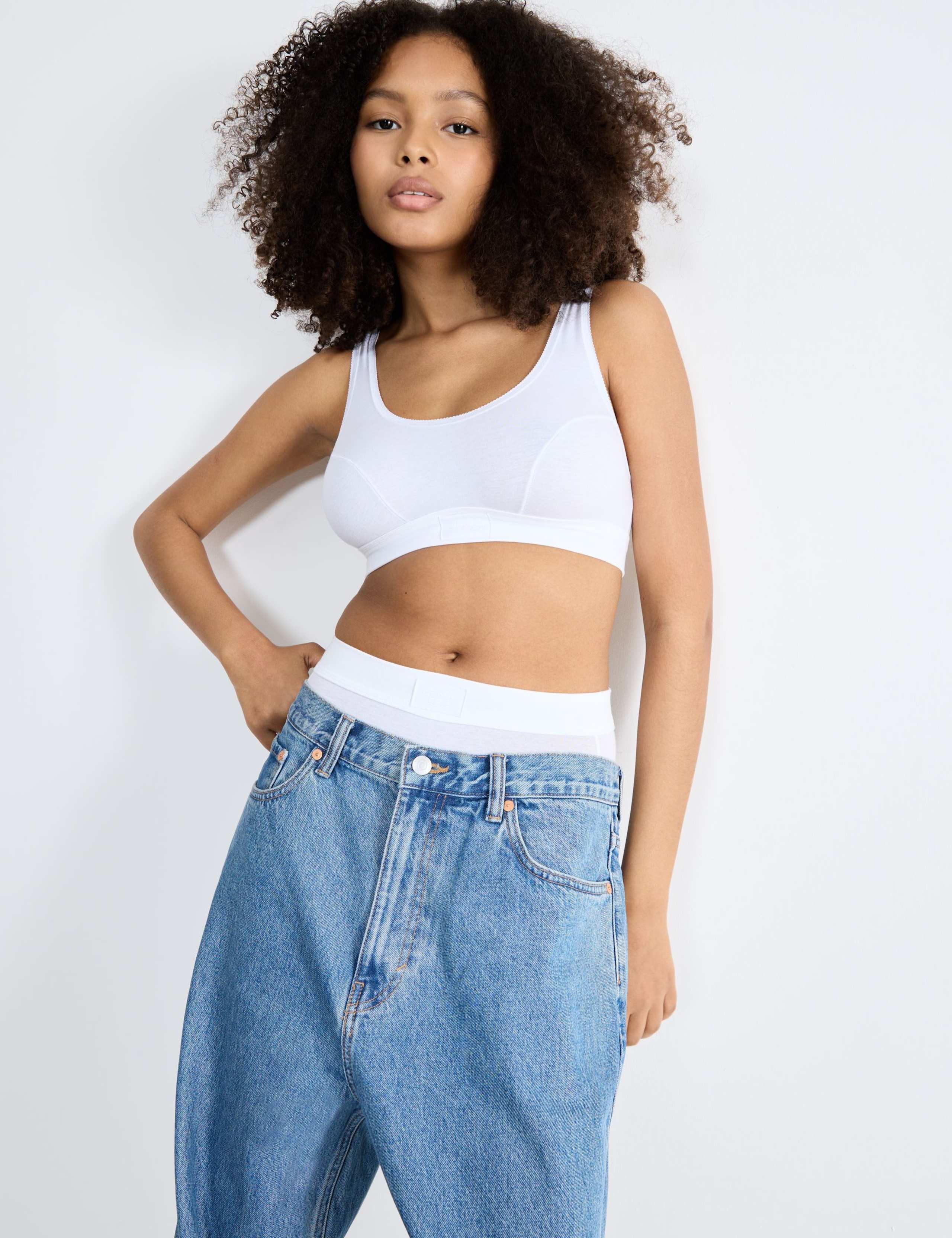 Double Comfort Cotton Rich Crop Top 5 of 7