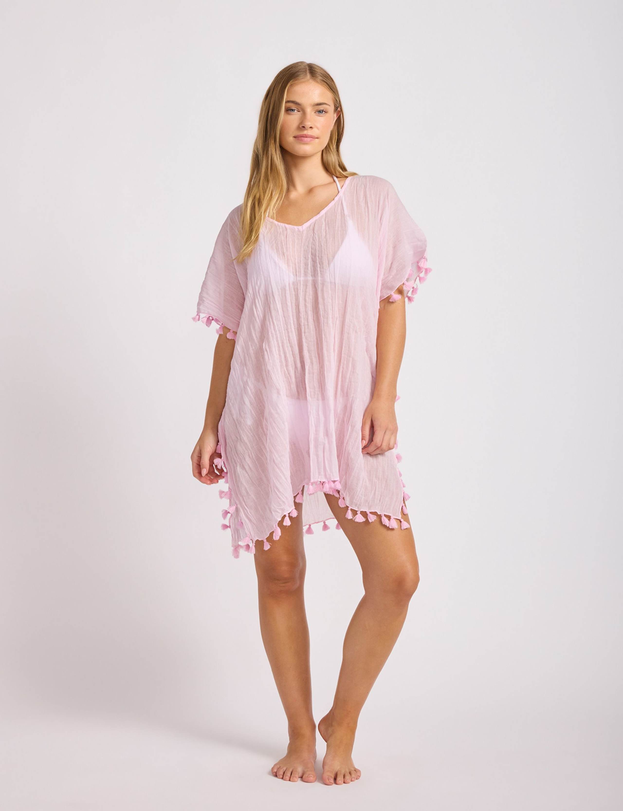 Pure Cotton Mini Beach Amnesia Kaftan 1 of 4