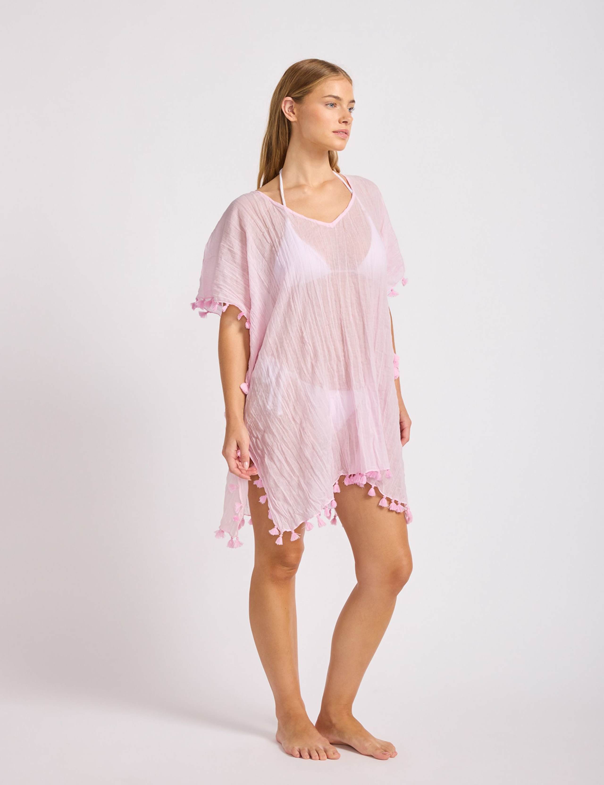 Pure Cotton Mini Beach Amnesia Kaftan 2 of 4