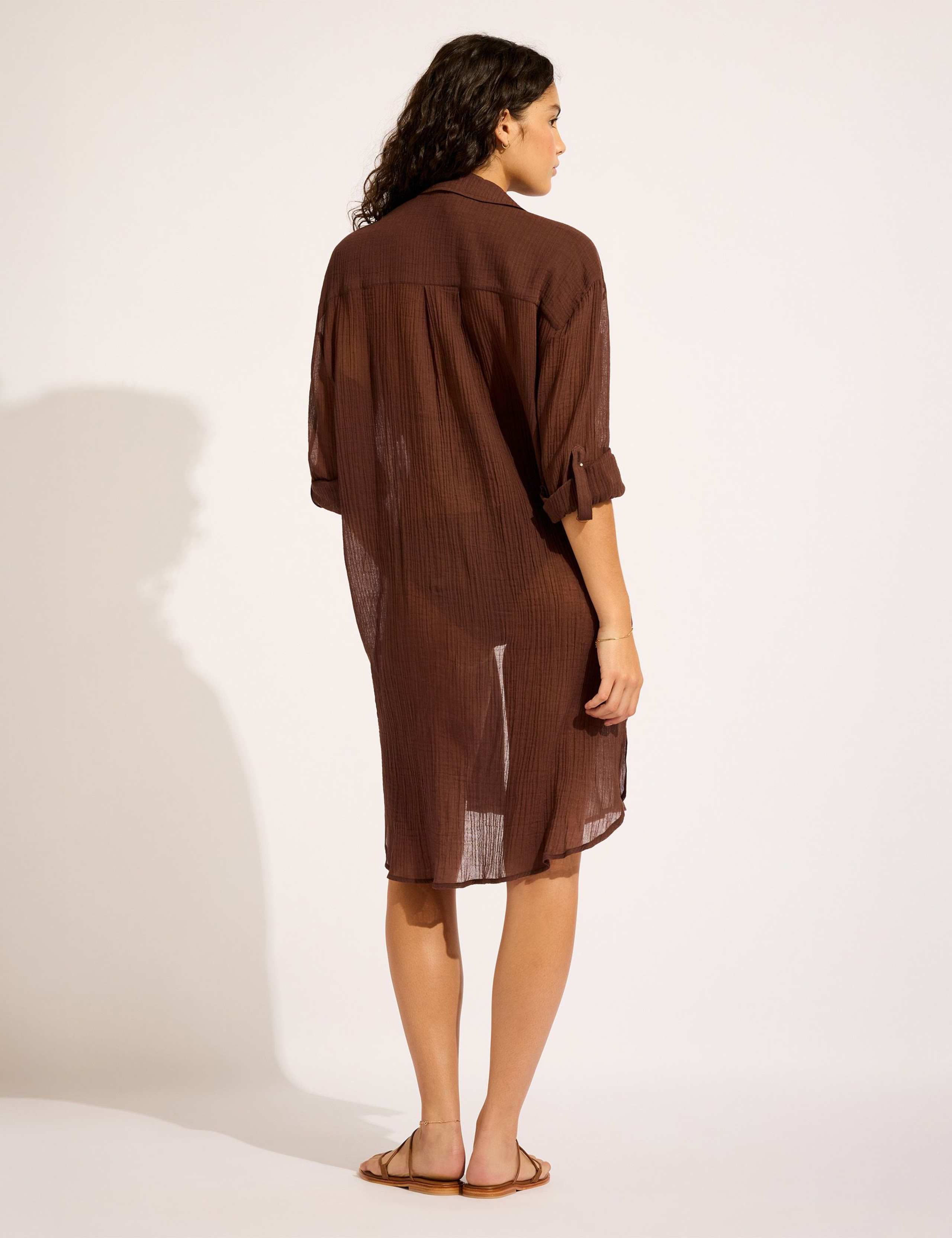 Pure Cotton Textured Beach Shirt 4 of 5