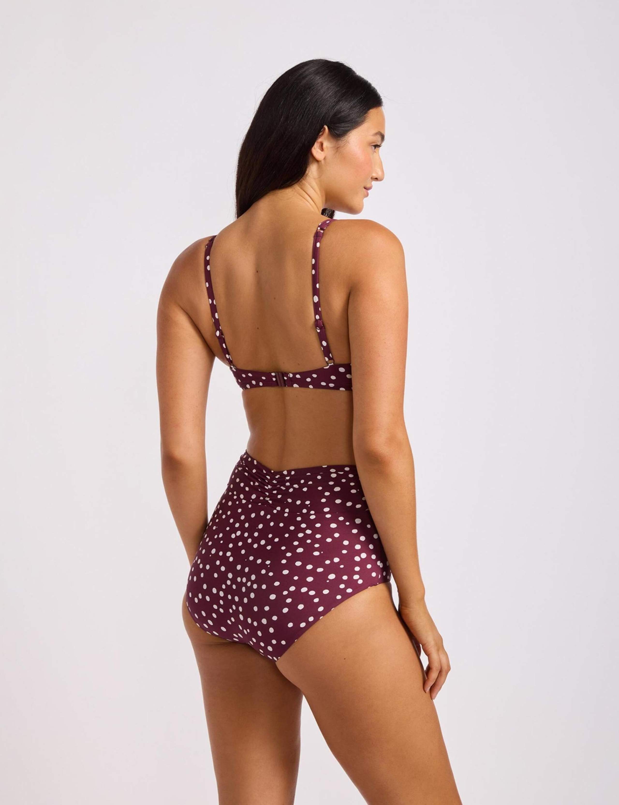 Dolce Dot Ruched Wired Bikini Top 3 of 3