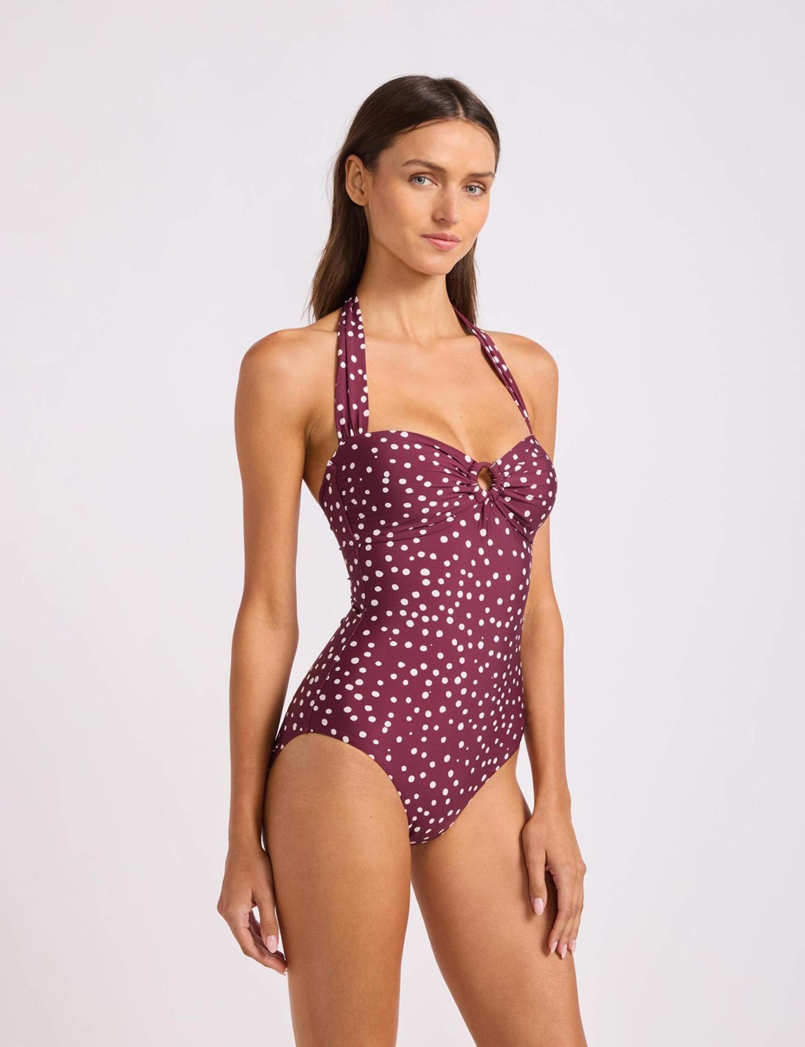 Dolce Dot Halter Neck Swimsuit 2 of 4