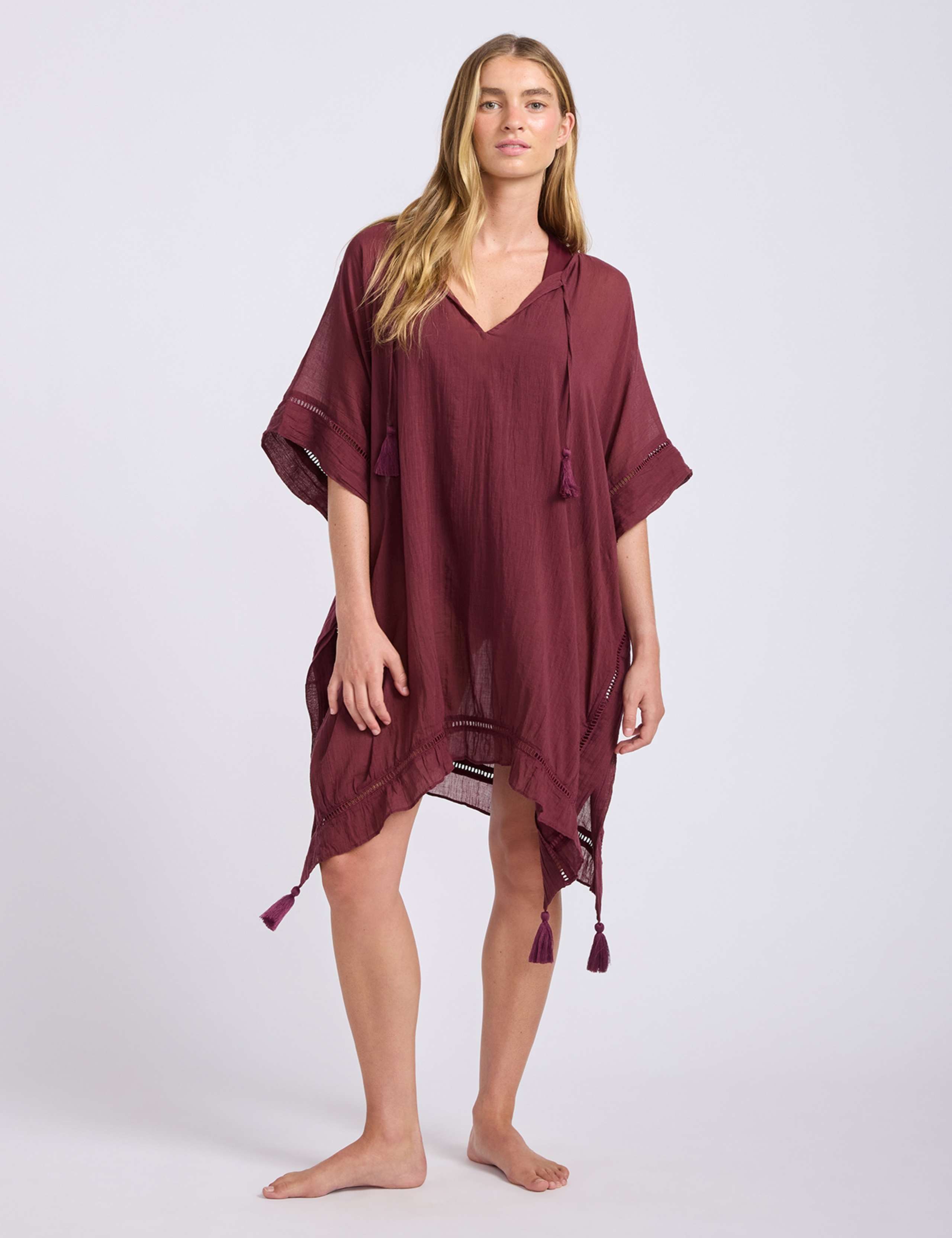 Pure Cotton Knee Length Kaftan 1 of 4