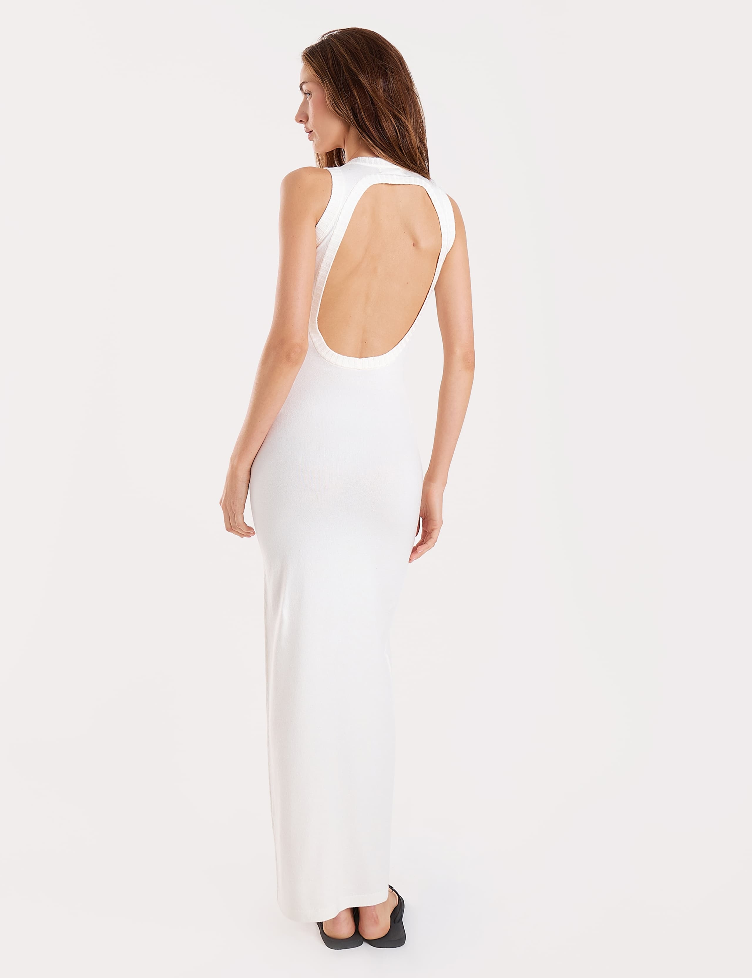 Knitted High Neck Maxi Beach Dress 3 of 7