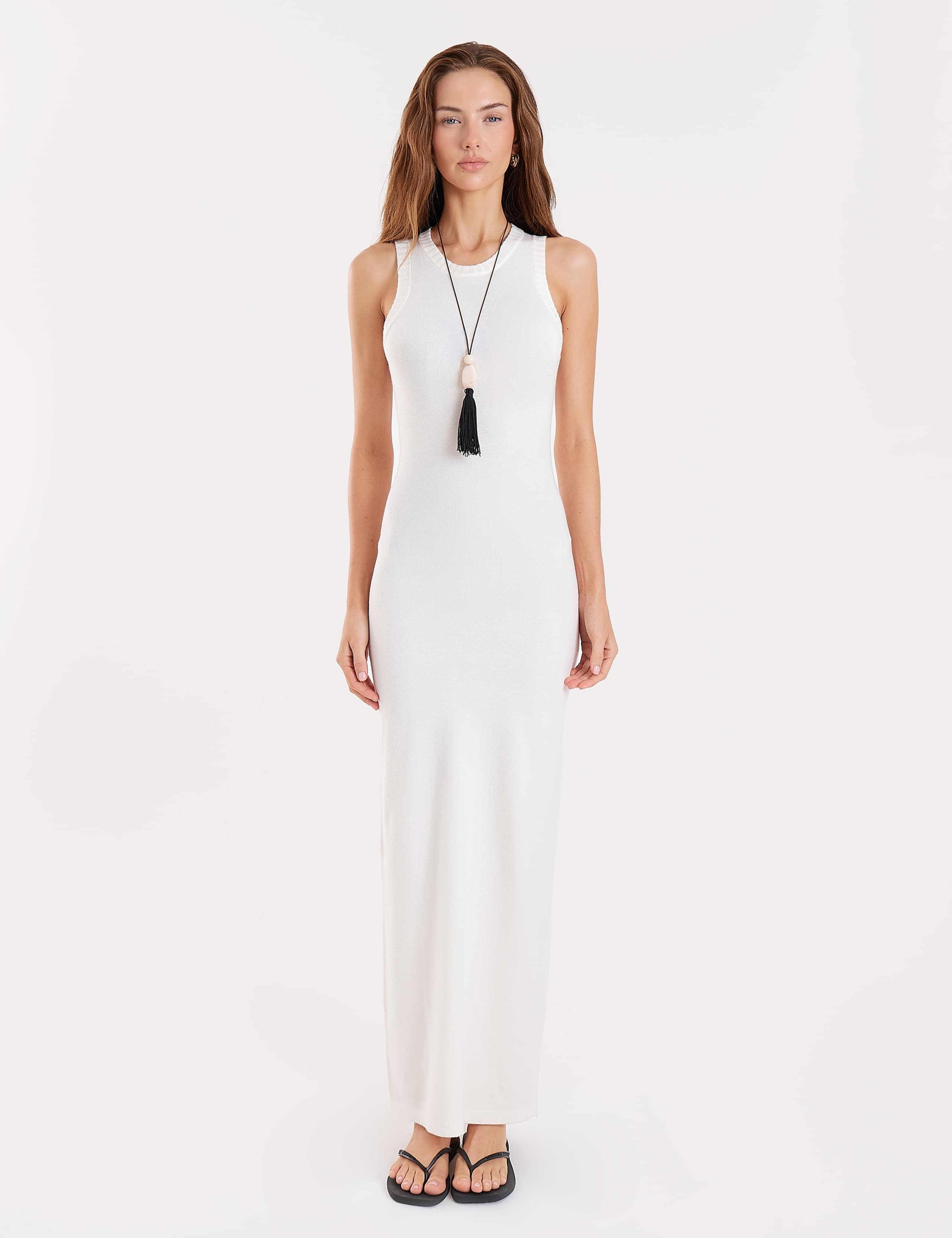 Knitted High Neck Maxi Beach Dress 7 of 7