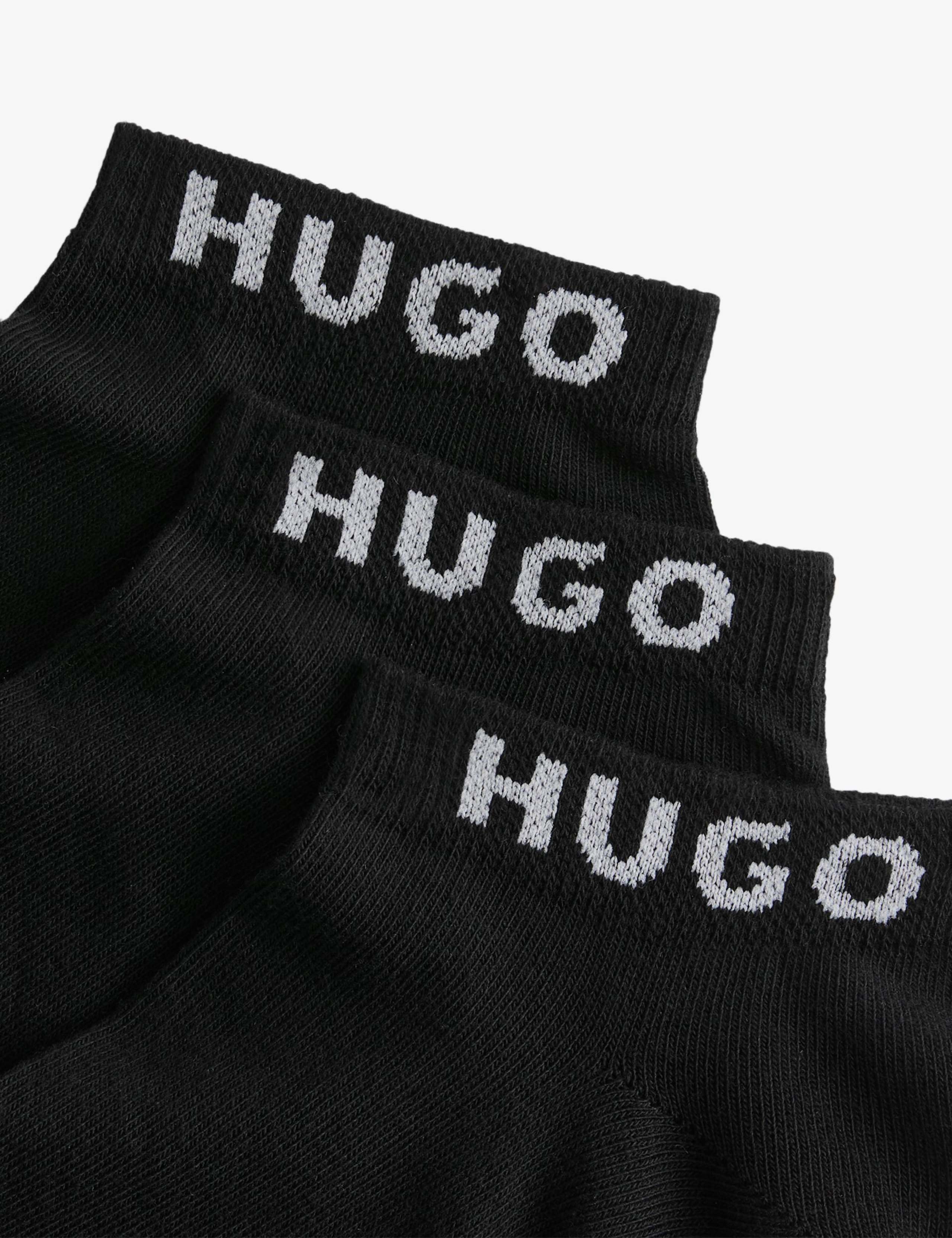 3 Pack Cotton Rich Logo Trainer Socks 3 of 3