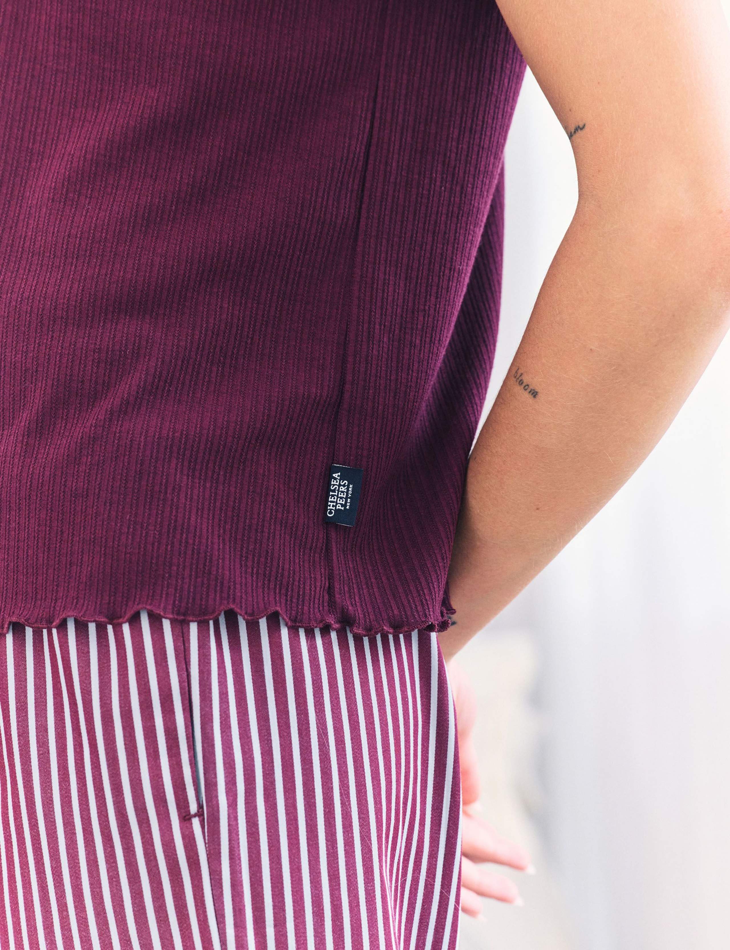 Pure Cotton Striped Pyjama Set 7 of 11