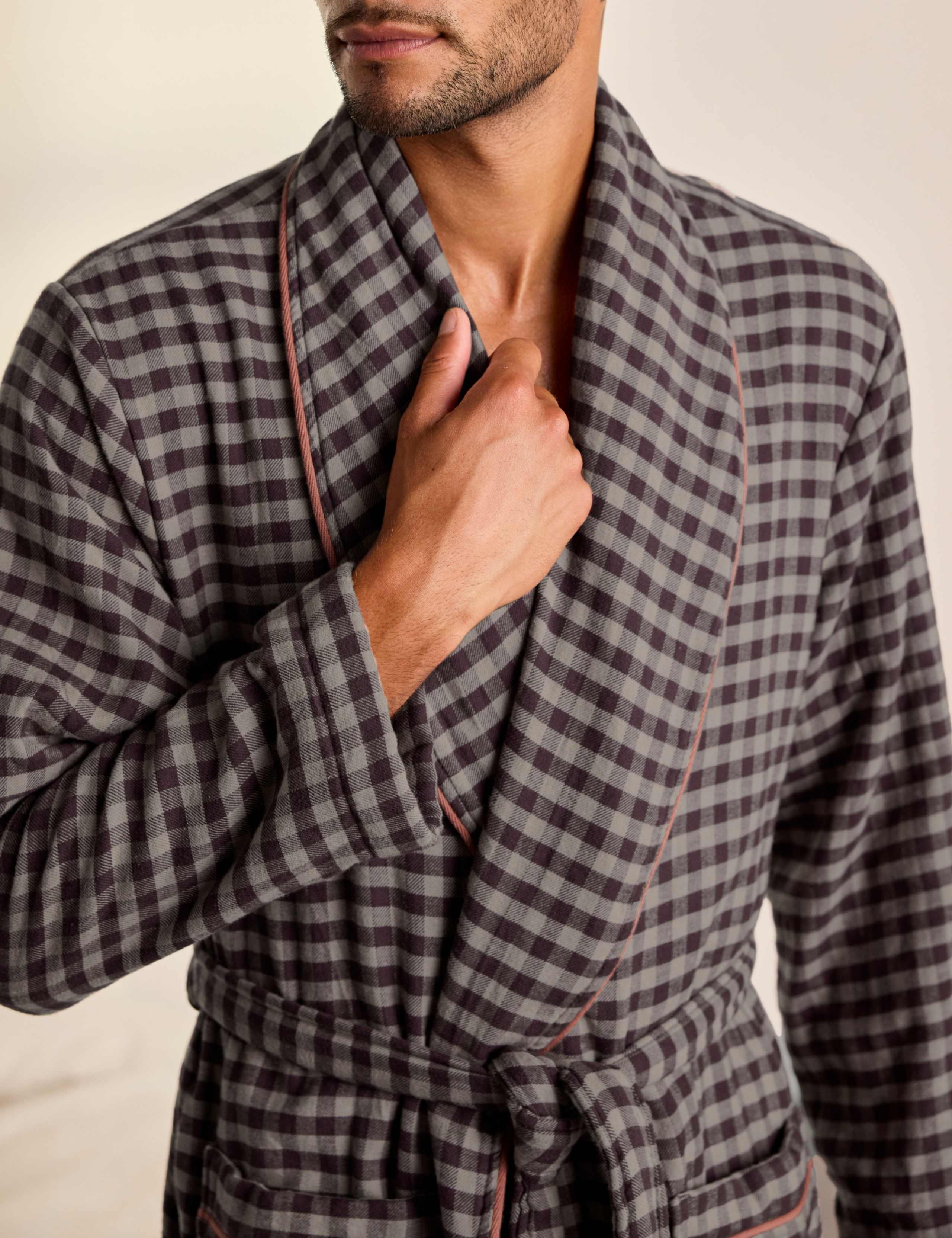 Cotton Belted Long Sleeve Dressing Gown 2 of 5