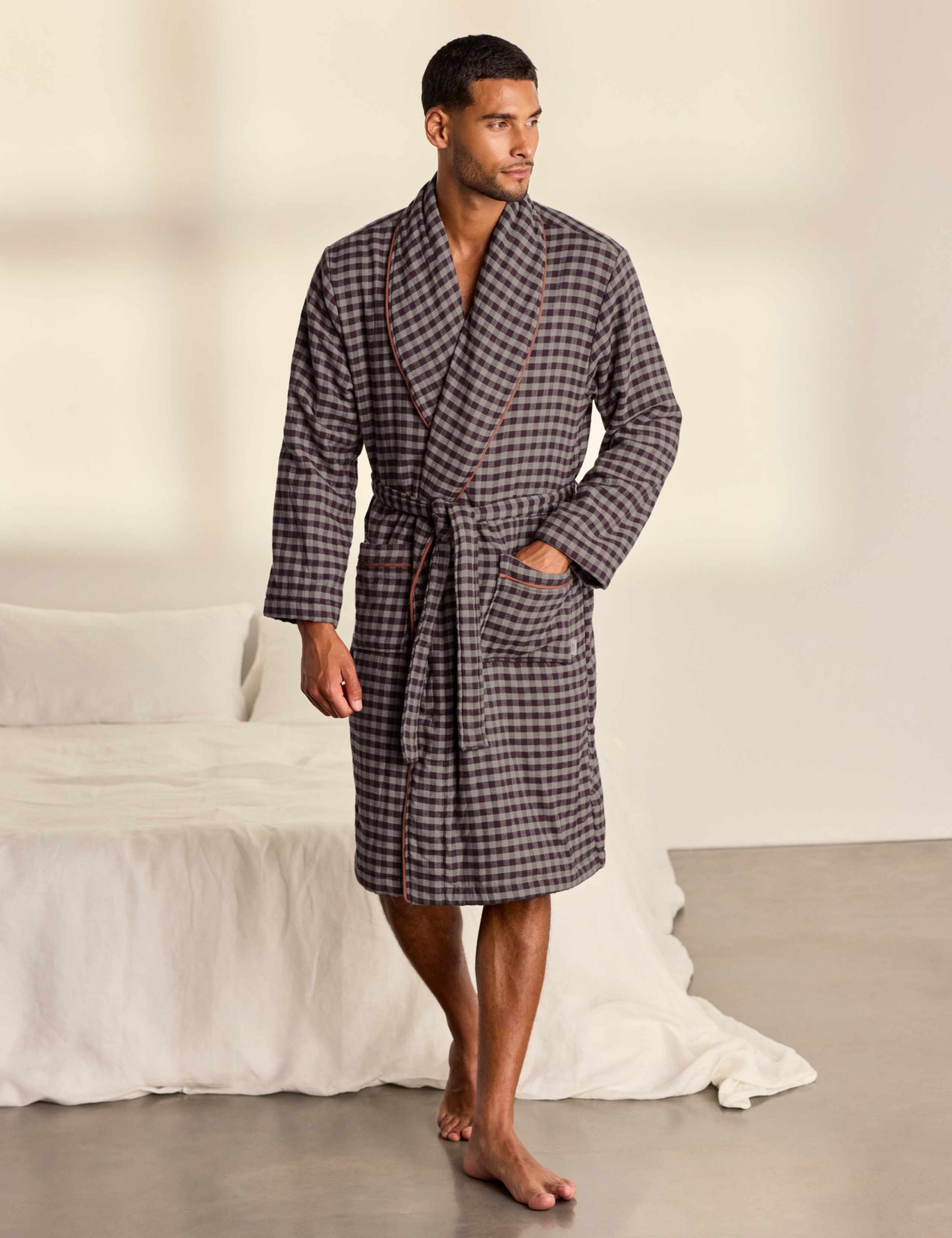 Cotton Belted Long Sleeve Dressing Gown 4 of 5