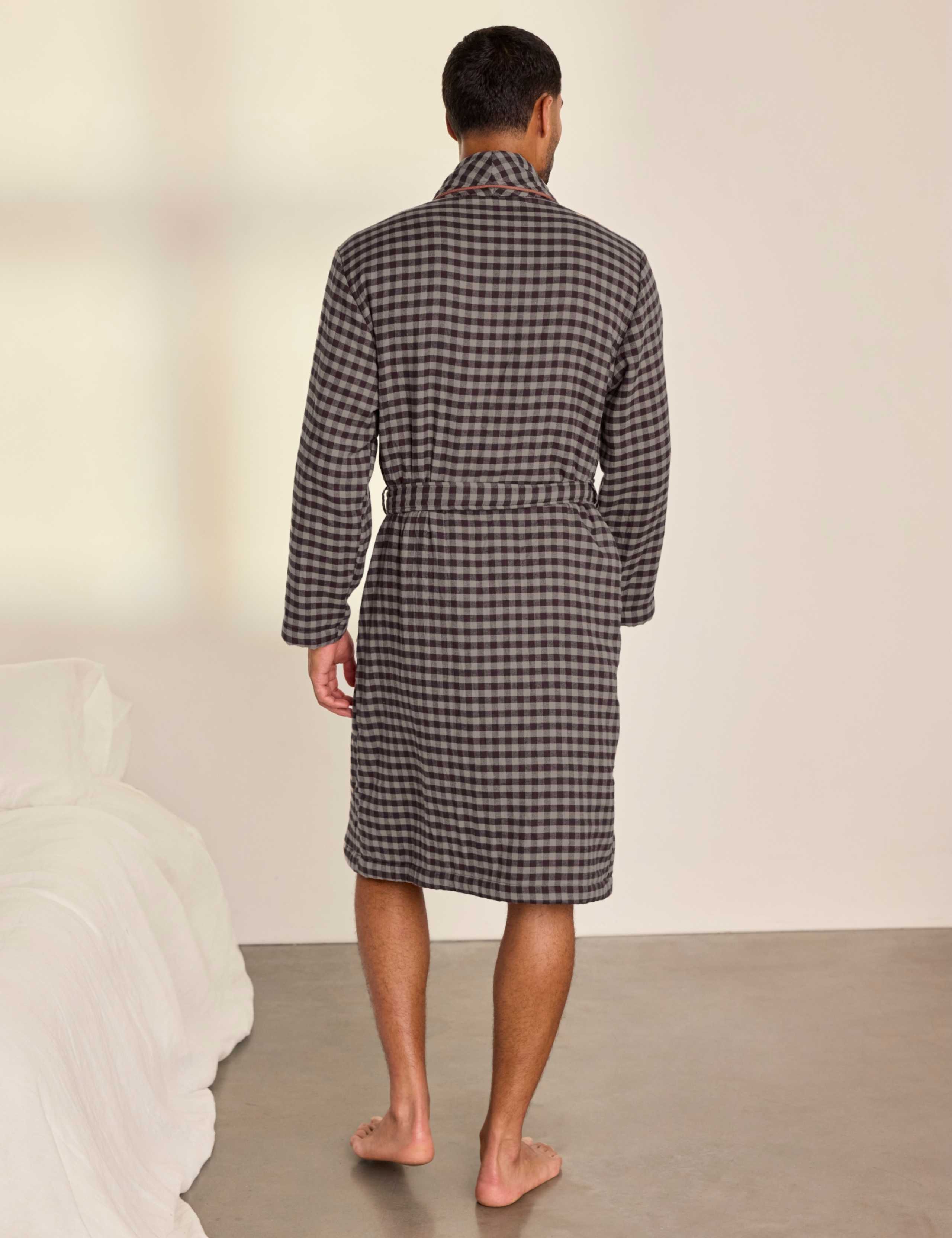 Cotton Belted Long Sleeve Dressing Gown 5 of 5