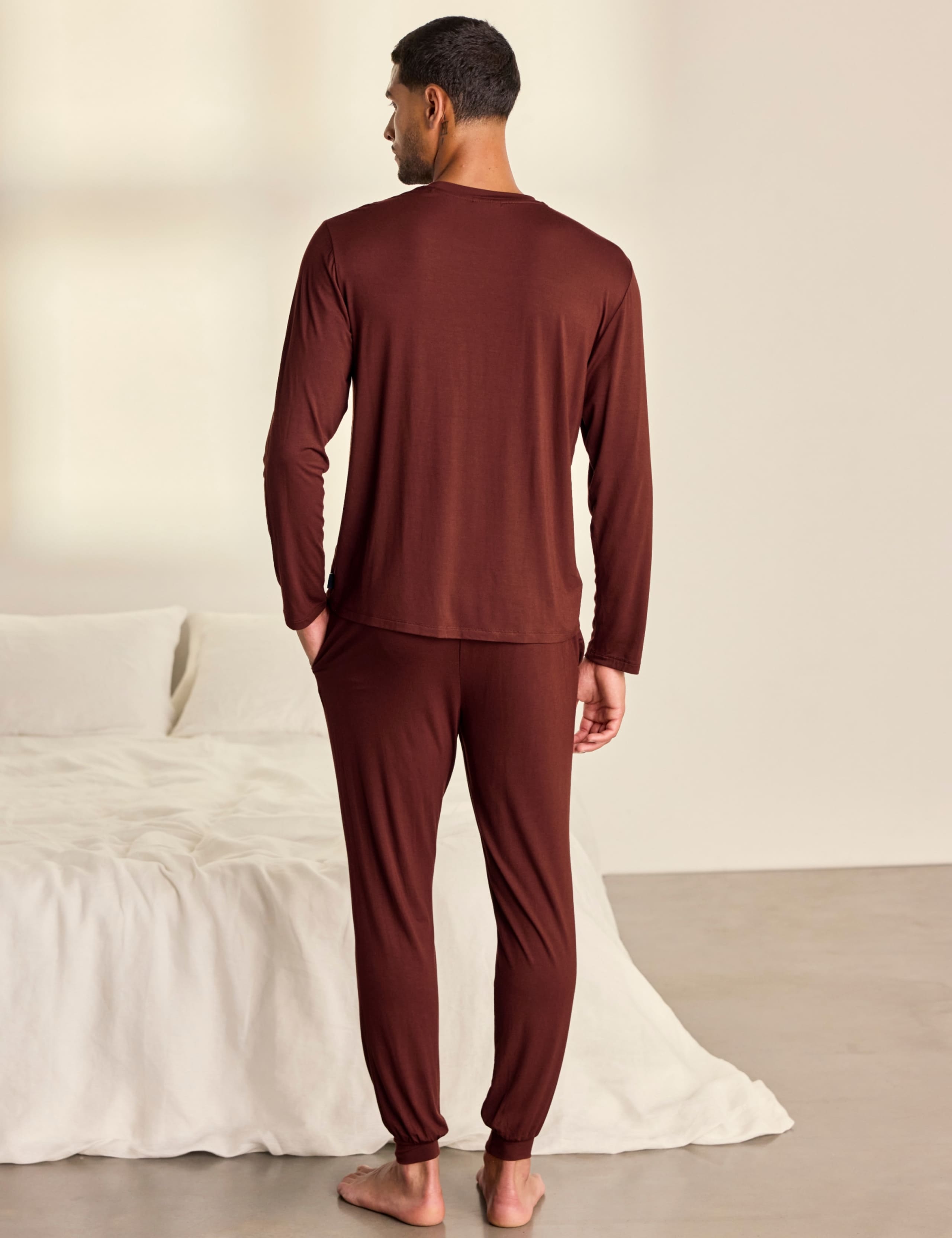 Longer Length Modal Rich Pyjama Set 3 of 6