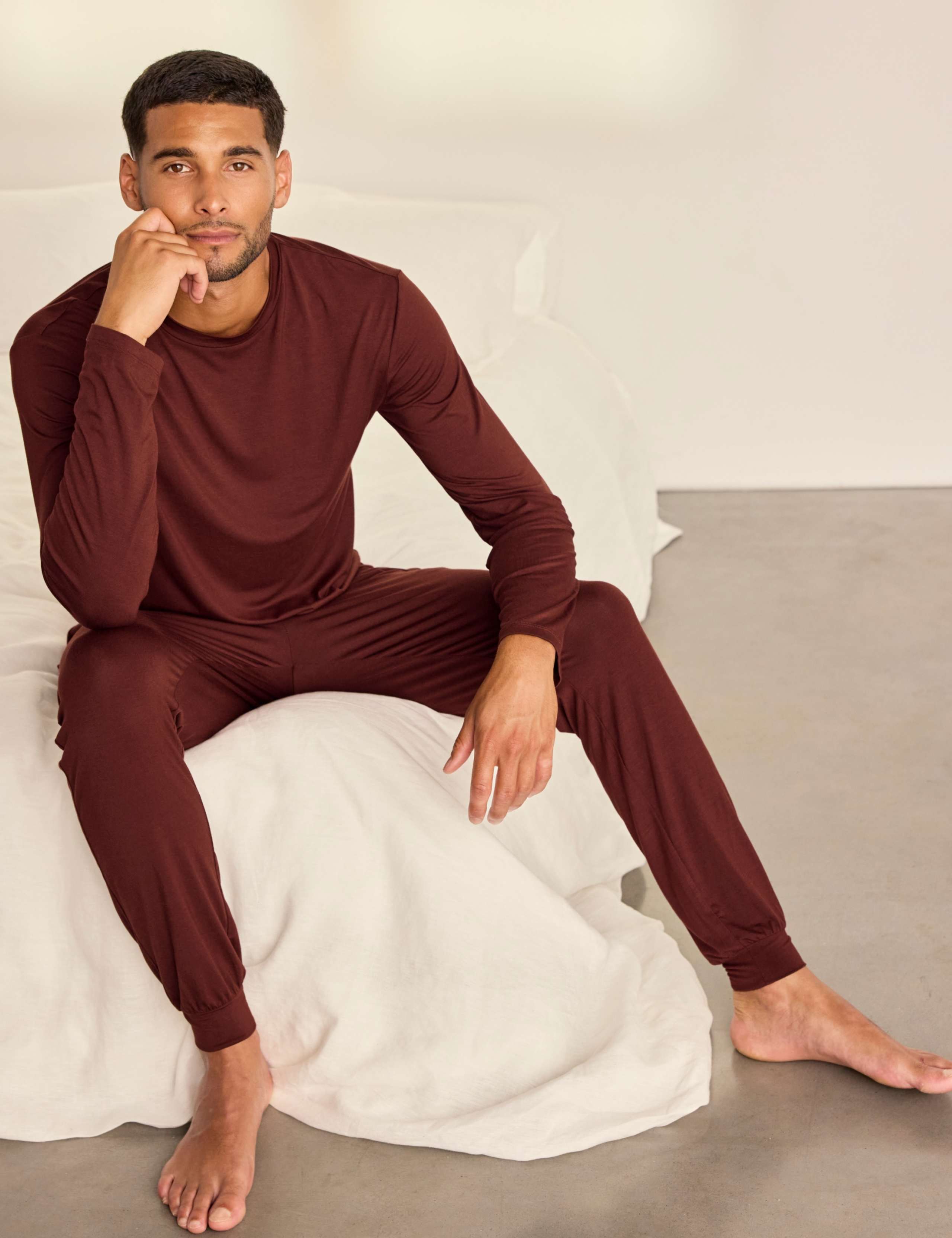 Longer Length Modal Rich Pyjama Set 5 of 6