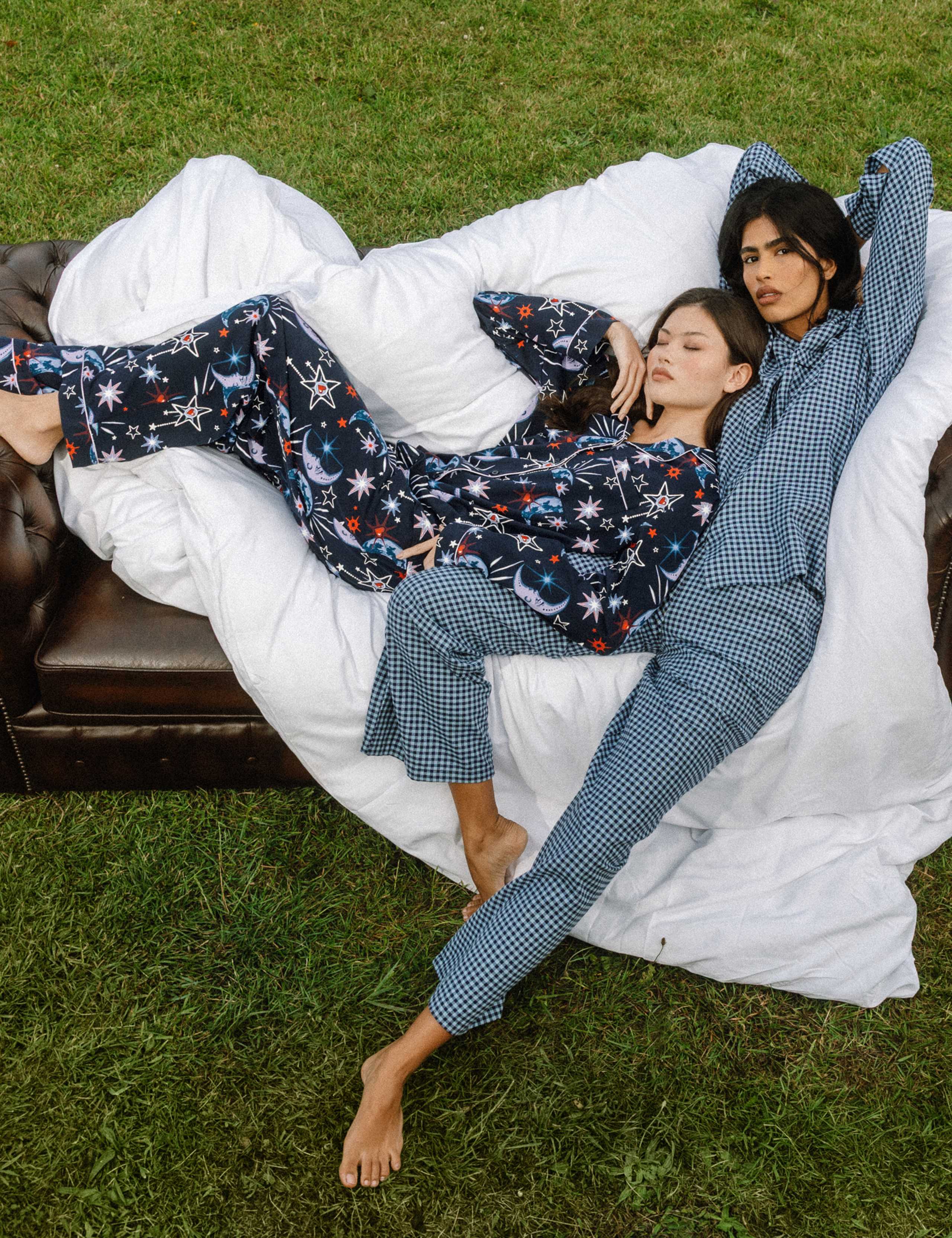 Cotton Rich Moon Print Revere Pyjama Set 9 of 10