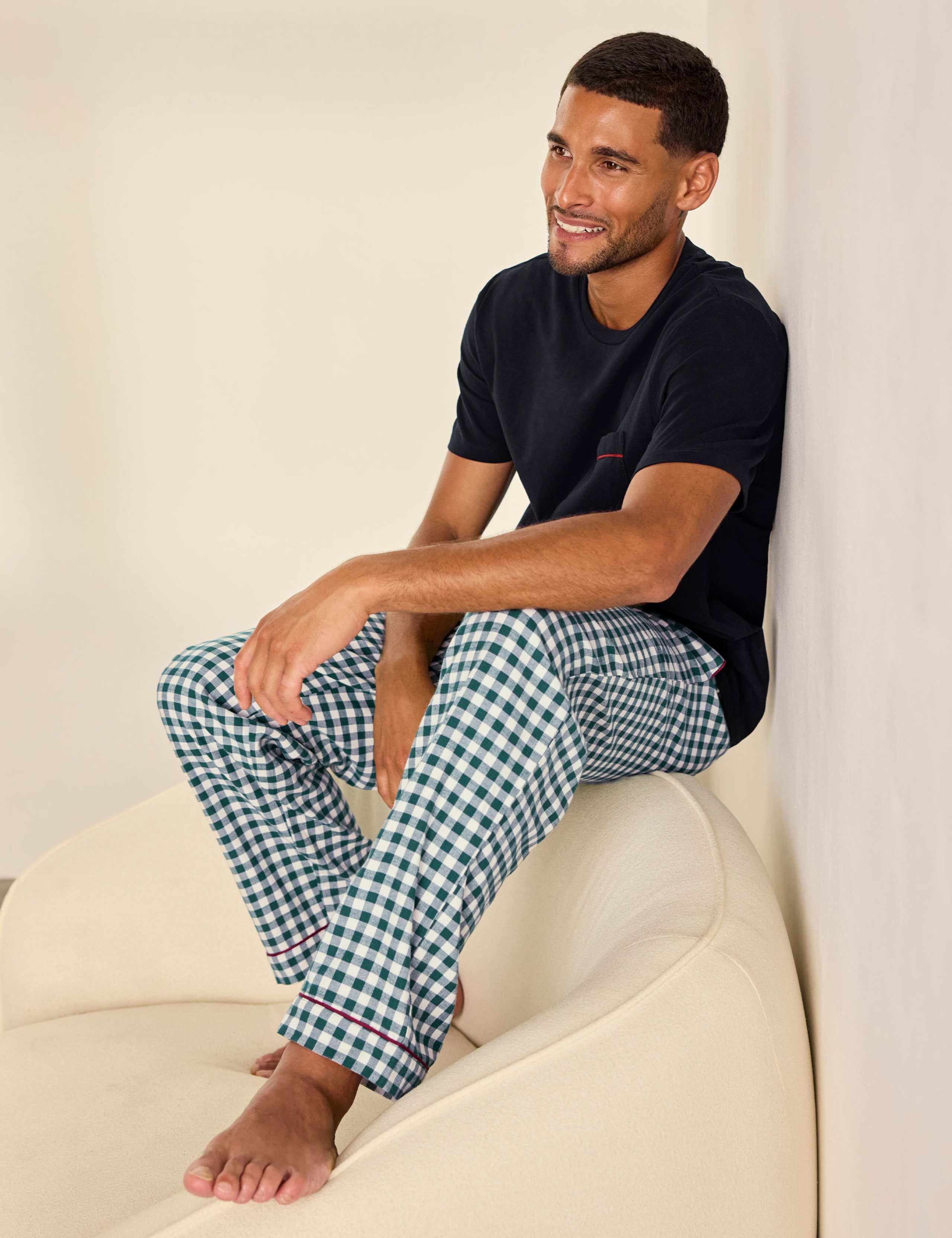 Pure Cotton Short Sleeve Pyjama Set 2 of 6