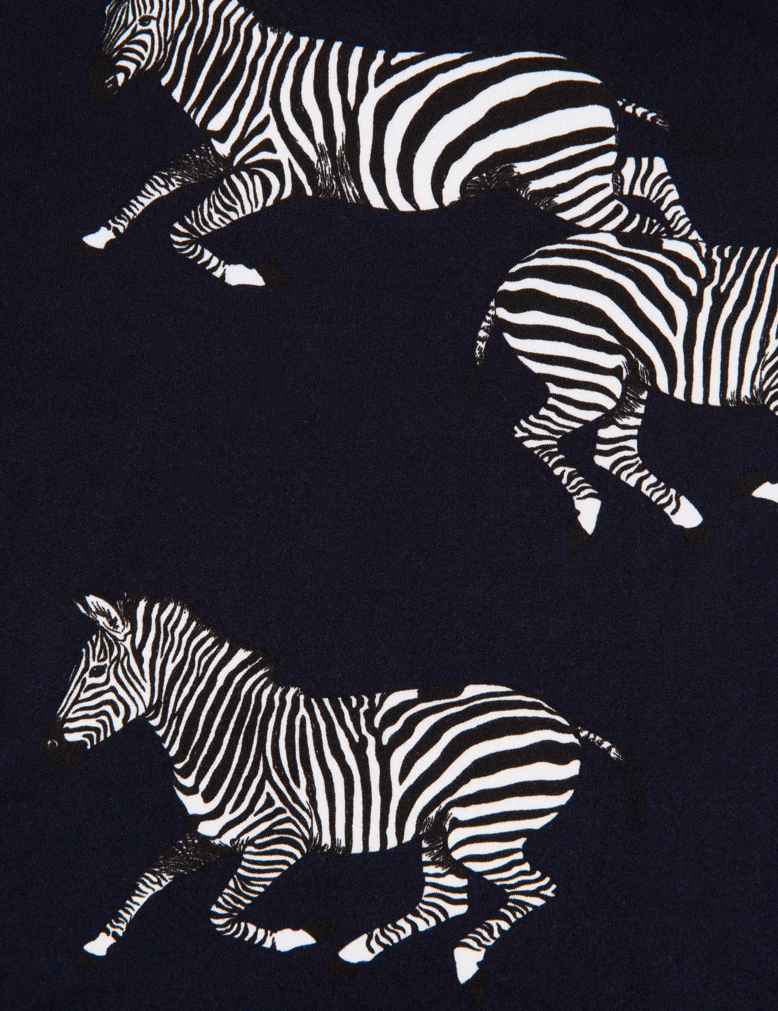 Jersey Zebra Print Cuffed Pyjamas (1-12 Yrs) 3 of 3