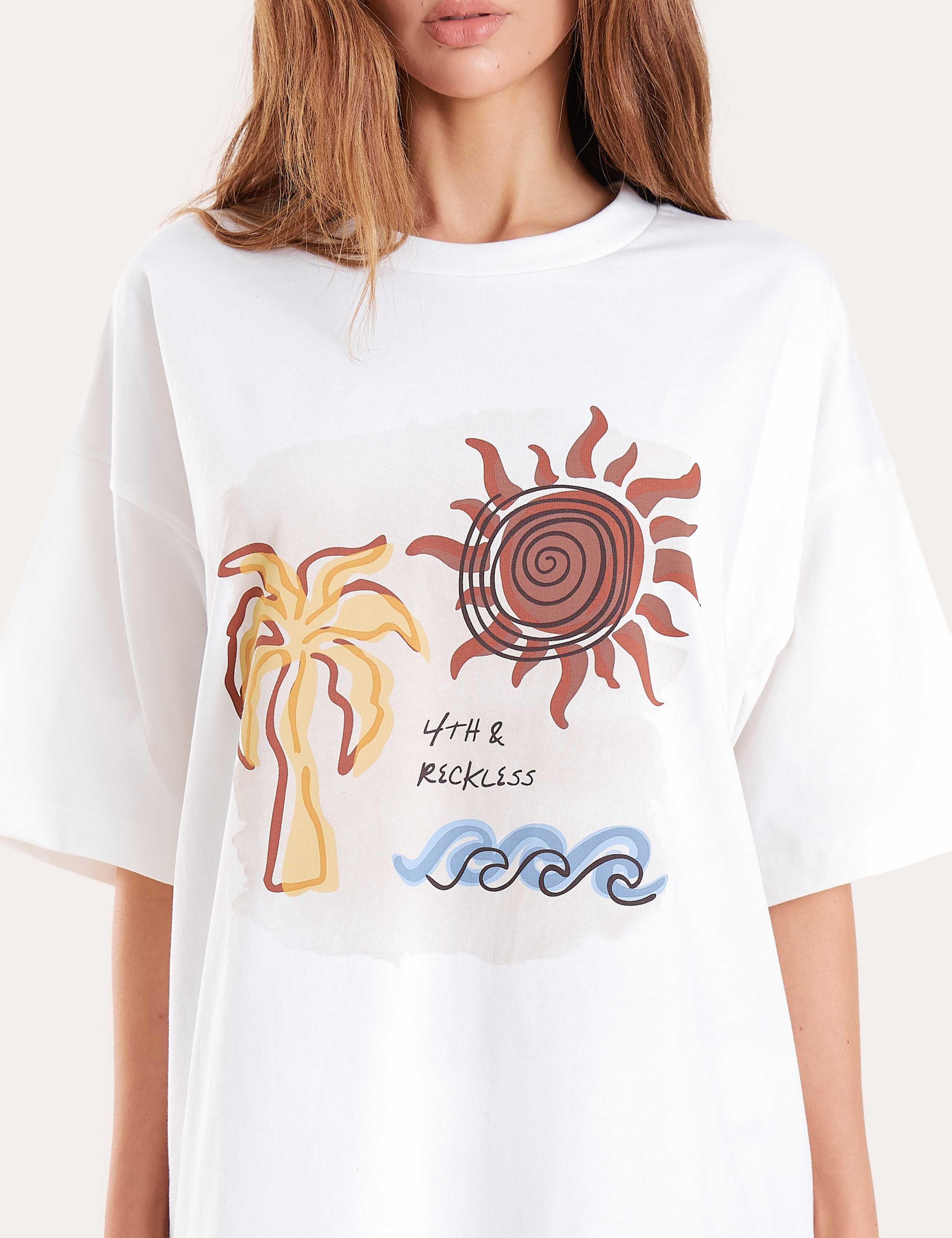 Pure Cotton Printed T-Shirt 3 of 5