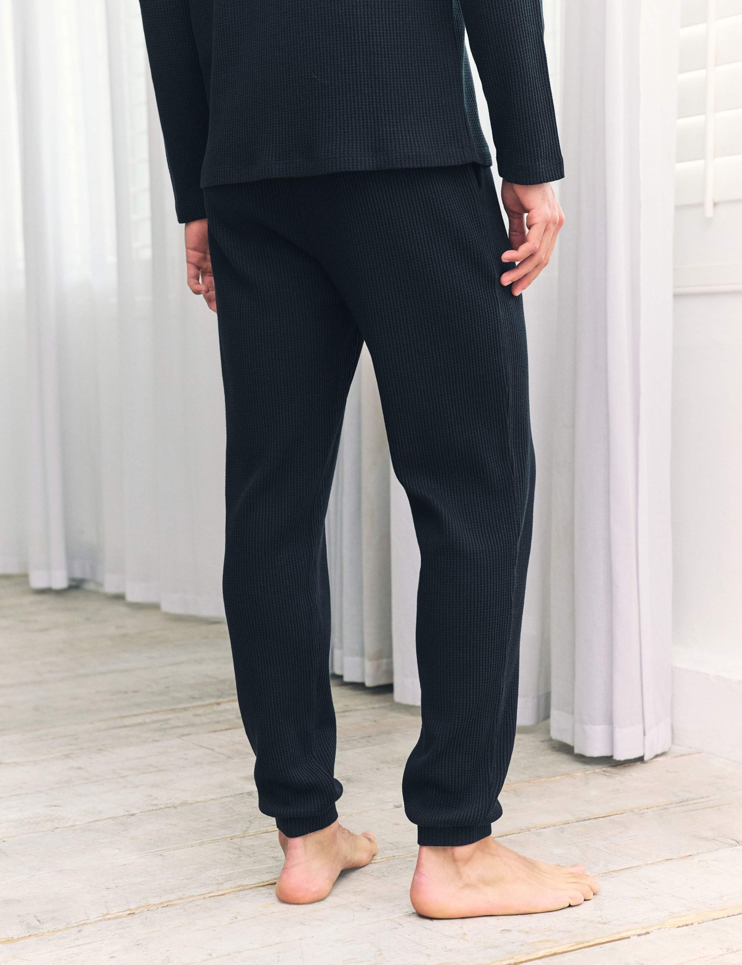 Cotton Rich Waffle Cuffed Pyjama Bottoms 2 of 5