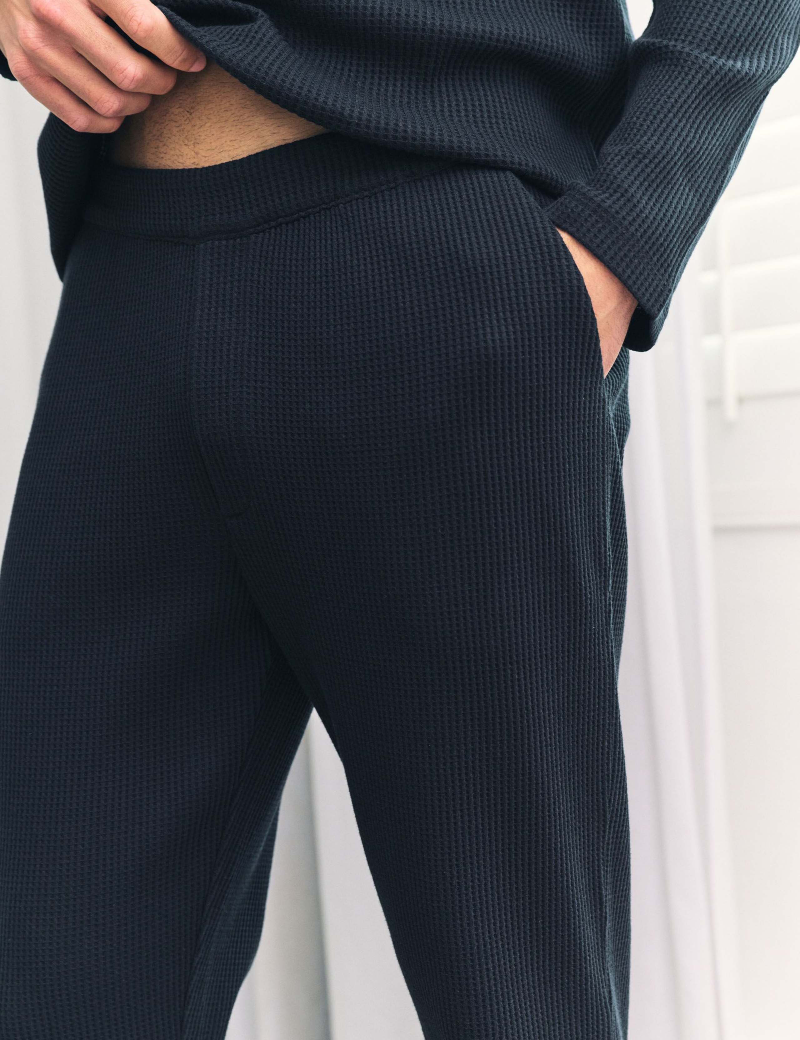 Cotton Rich Waffle Cuffed Pyjama Bottoms 4 of 5