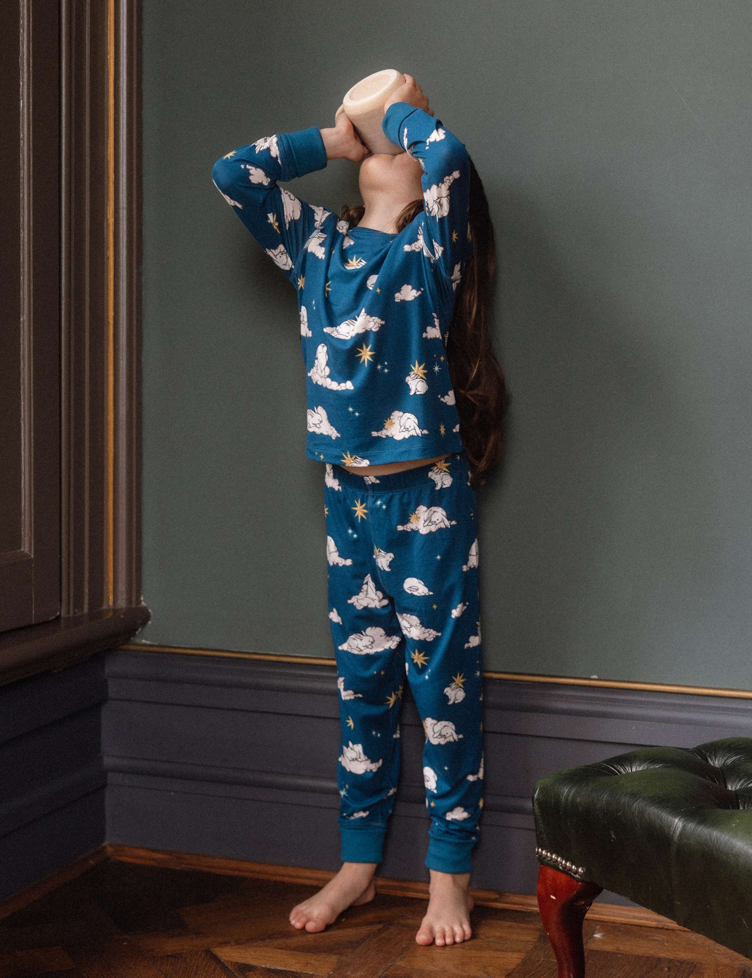 2pk Hedgehog & Bunny Print Crew Neck Pyjama Sets (1-12 Yrs) 7 of 11