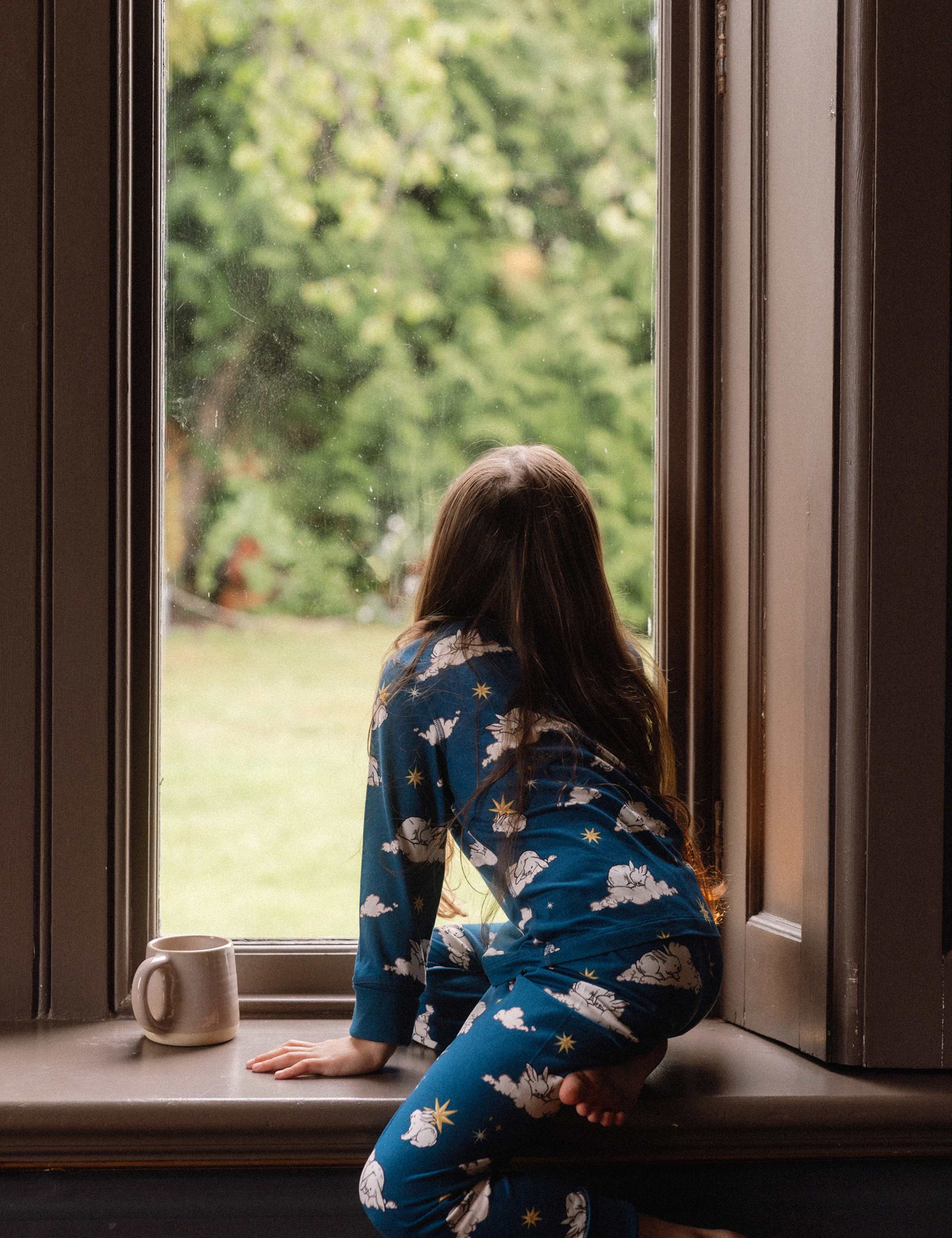 2 Pack Hedgehog & Bunny Print Crew Neck Pyjama Sets (1-12 Yrs) 11 of 11